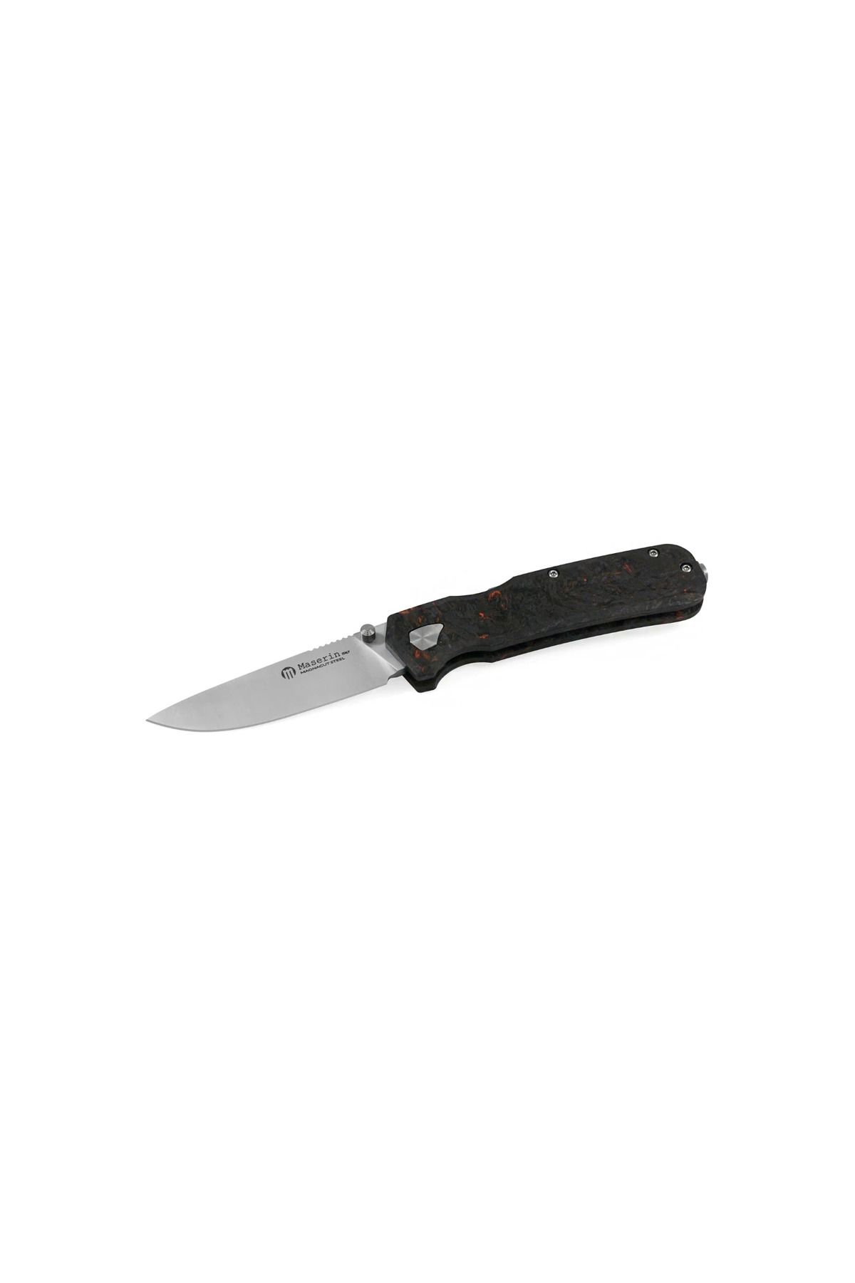 MASERIN Pulse 630 CPM-MagnaCut Blade Black/Orange Fatcarbon® Handle Çakı