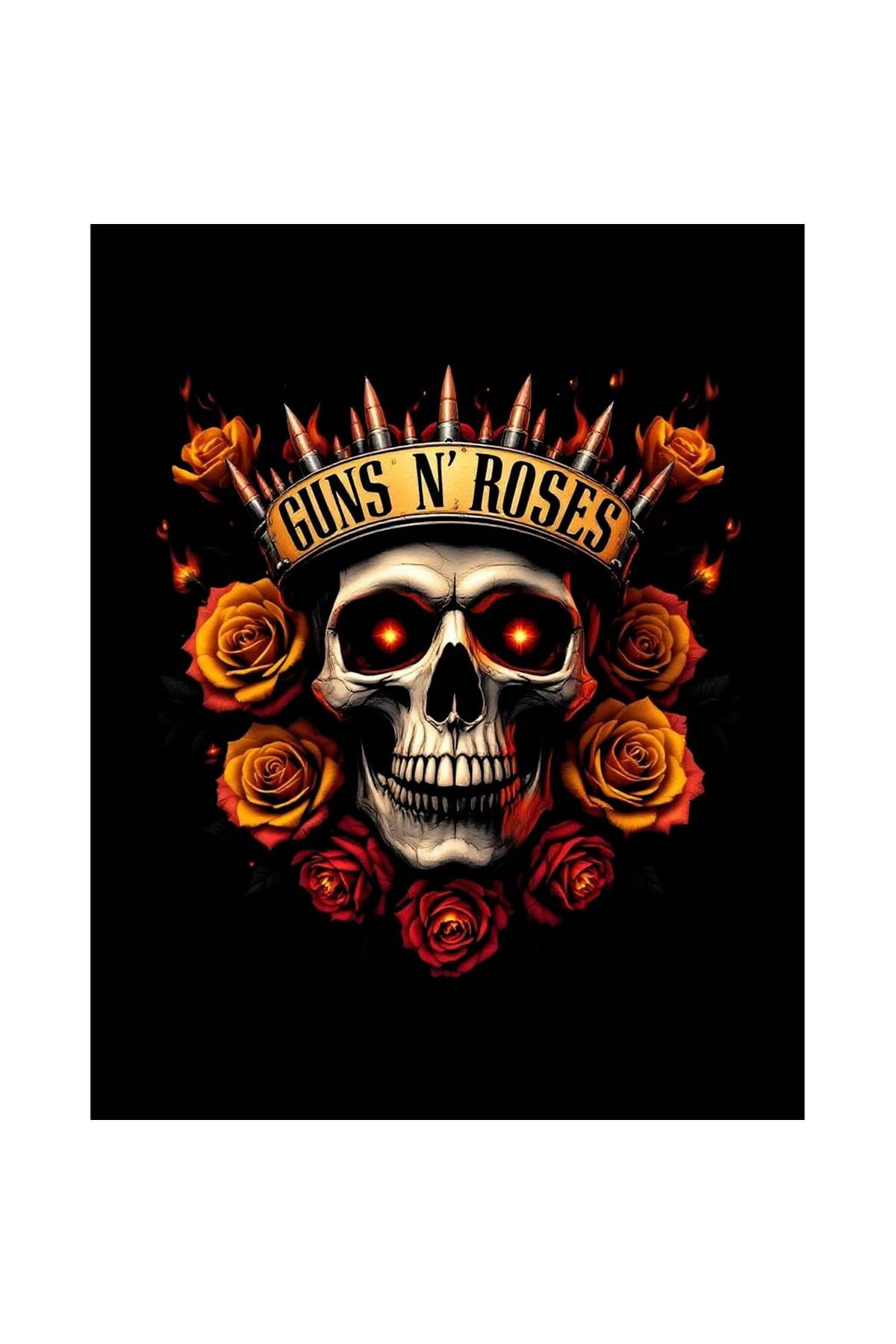 Z zepplin Guns N Roses Skull Bullet Büyük Sırt Patch Yama