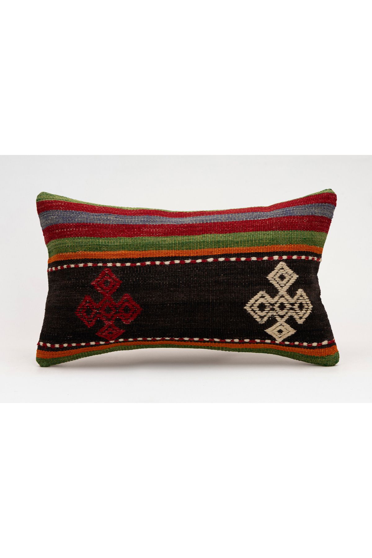 Kilim Whole Sale El Yapımı Kilim'den Yapılmış Vintage Kırlent Kılıfı, Yün, 30x50 Cm