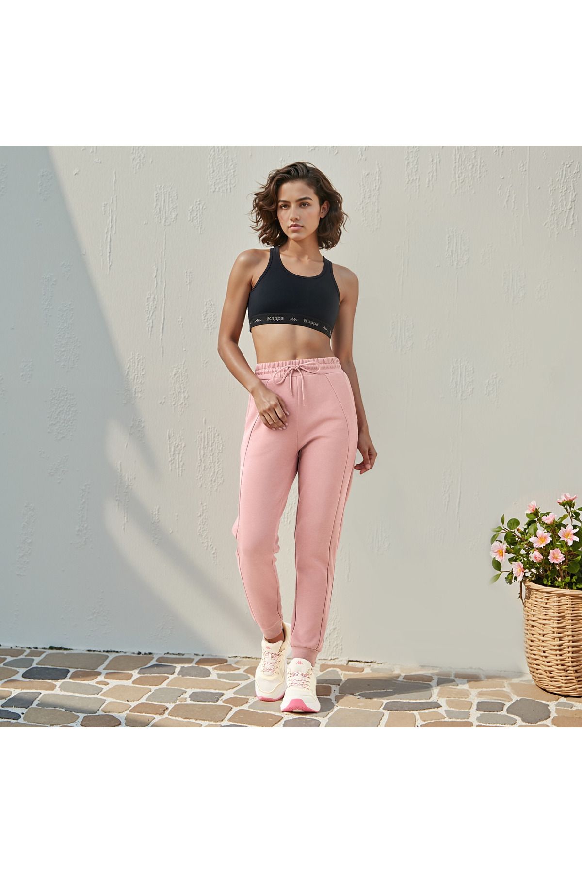 Kappa-Panelled Joggers with Drawstring Closure and Pockets 2