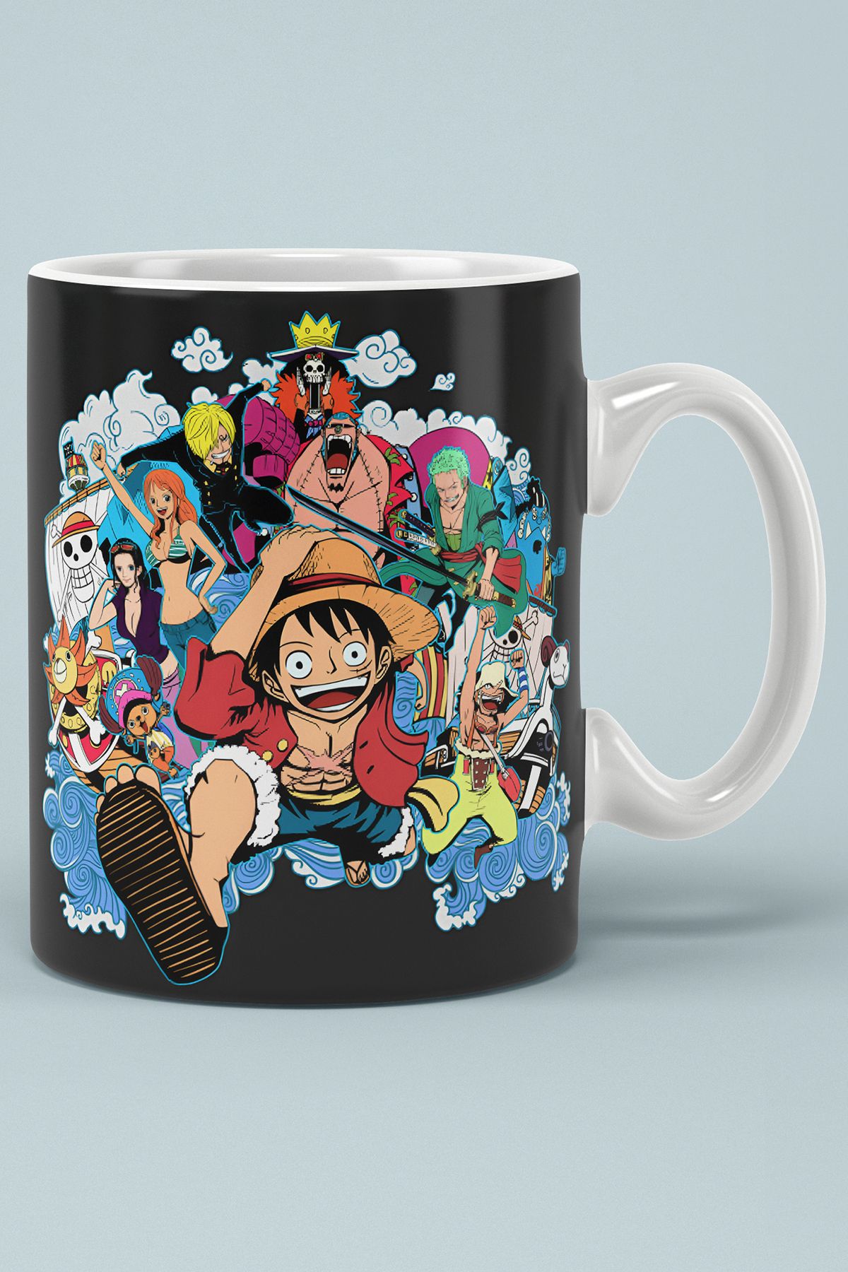 BİBANAPROMOSYON Anime One Piece Baskılı Kupa Bardak