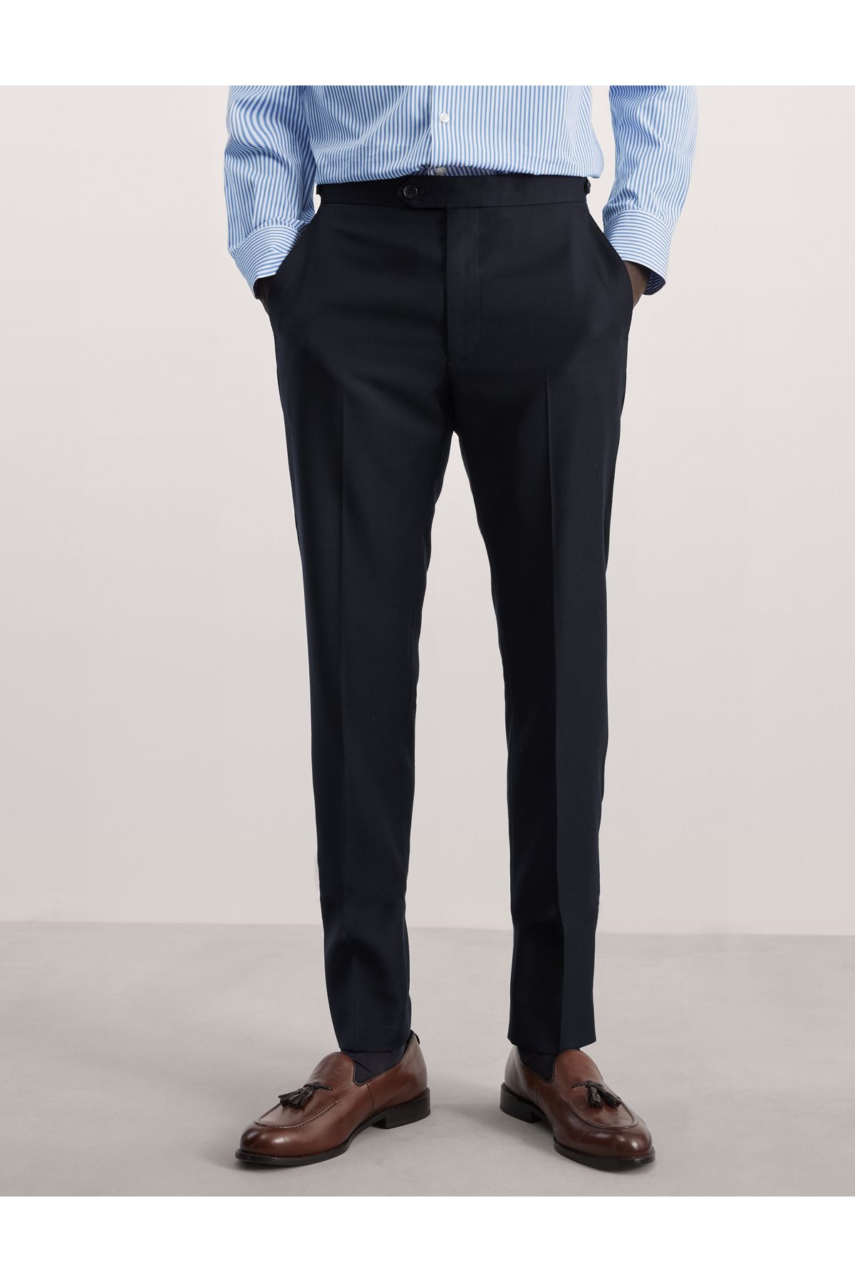 Marks & Spencer Tailored Fit Saf Yün Klasik Pantolon