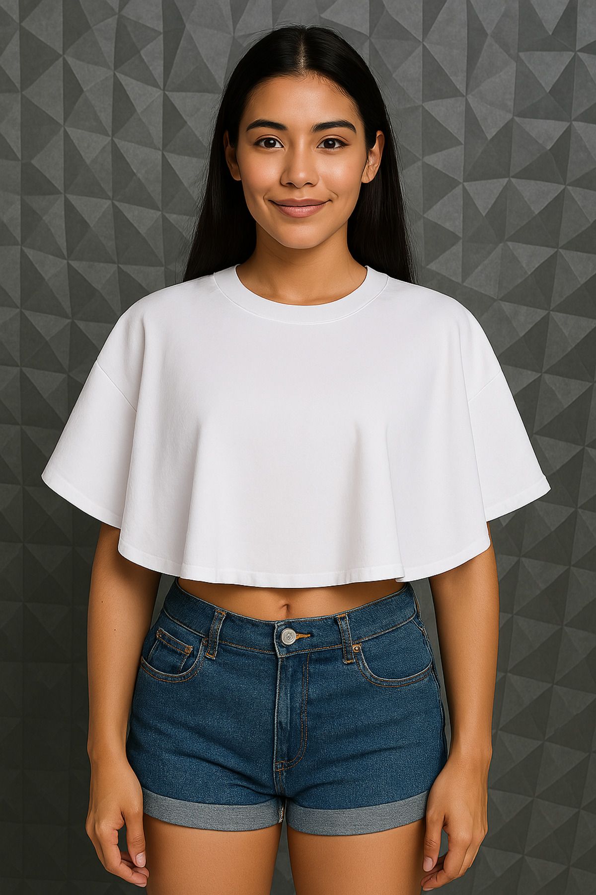 GTFzon %100 Pamuk Crop T-shirt