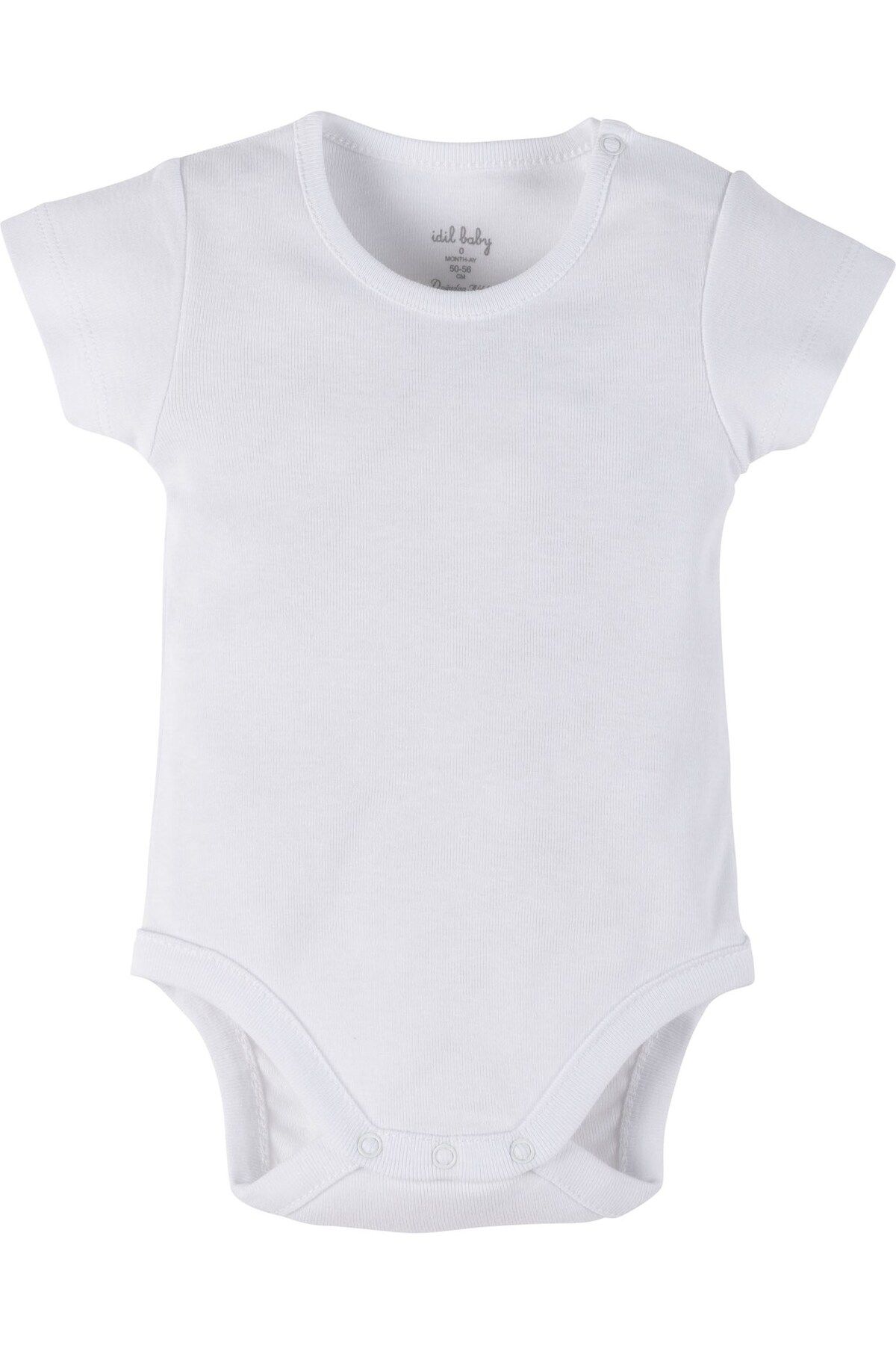 İdilbaby&Mamino İDİLBABY&MAMİNO beyaz basic kısa kol body