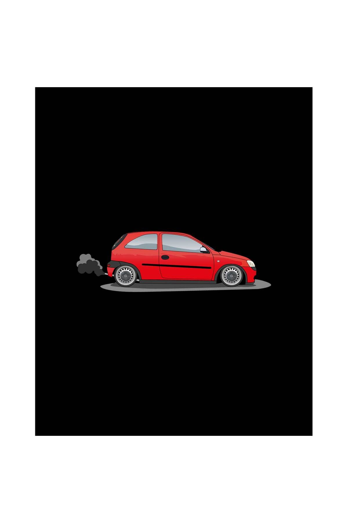 Z zepplin Opel Corsa Red Büyük Sırt Patch Yama