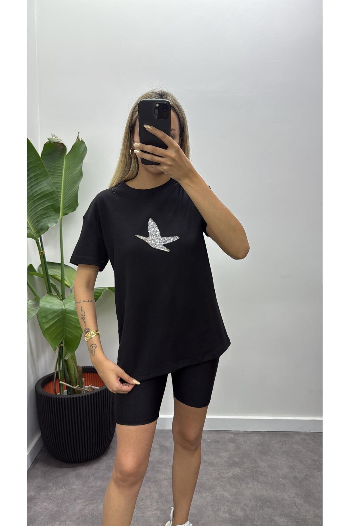 Acar Boutique Full Taşlı Marka T-Shirt