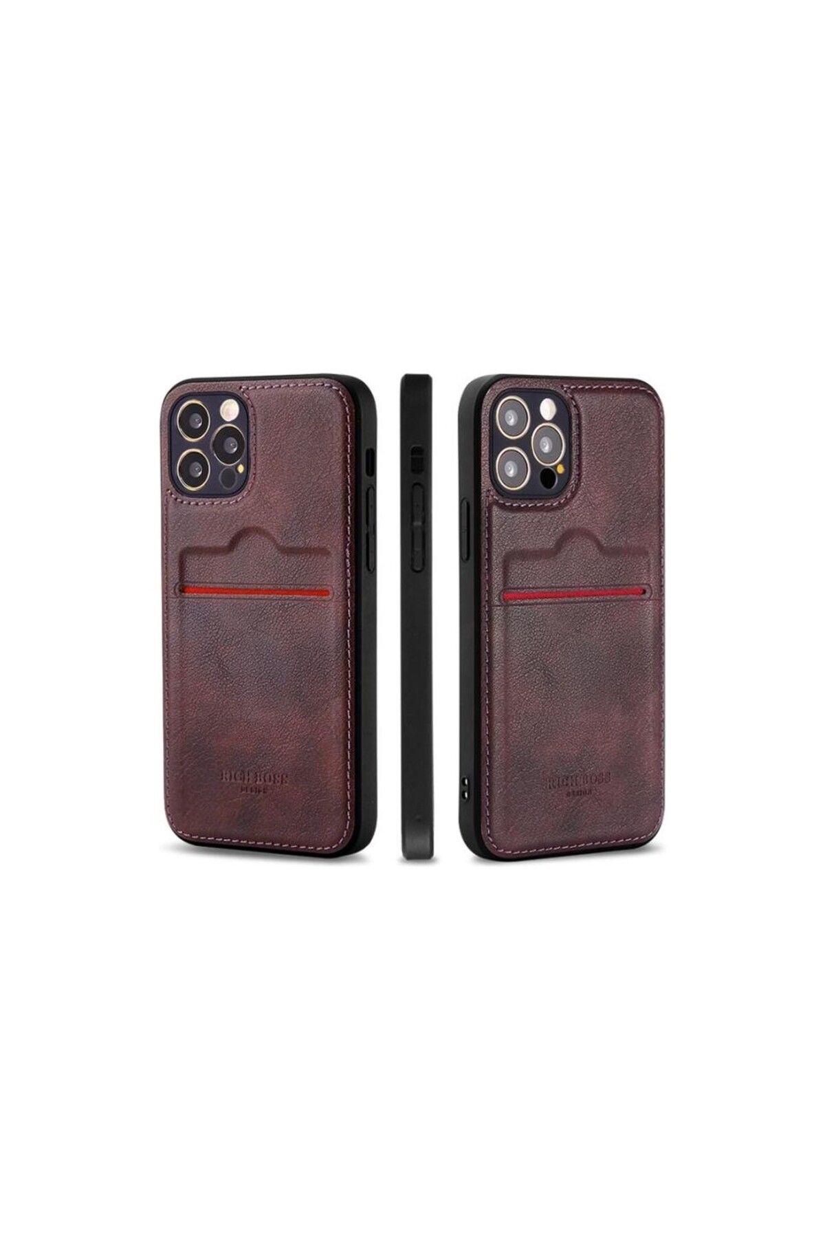 Soffany İPHONE 13 PRO RICH DERİ KARTLIKLI KILIF