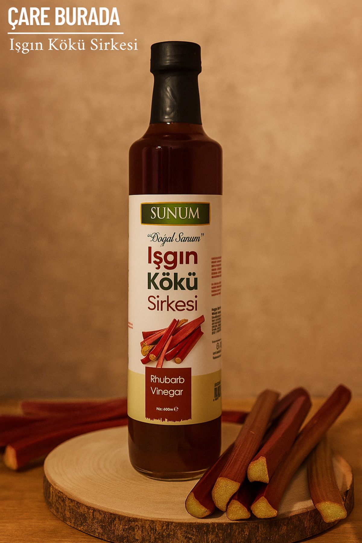 Çare Burada Sunum - Işgın Kökü Sirkesi 500 ml