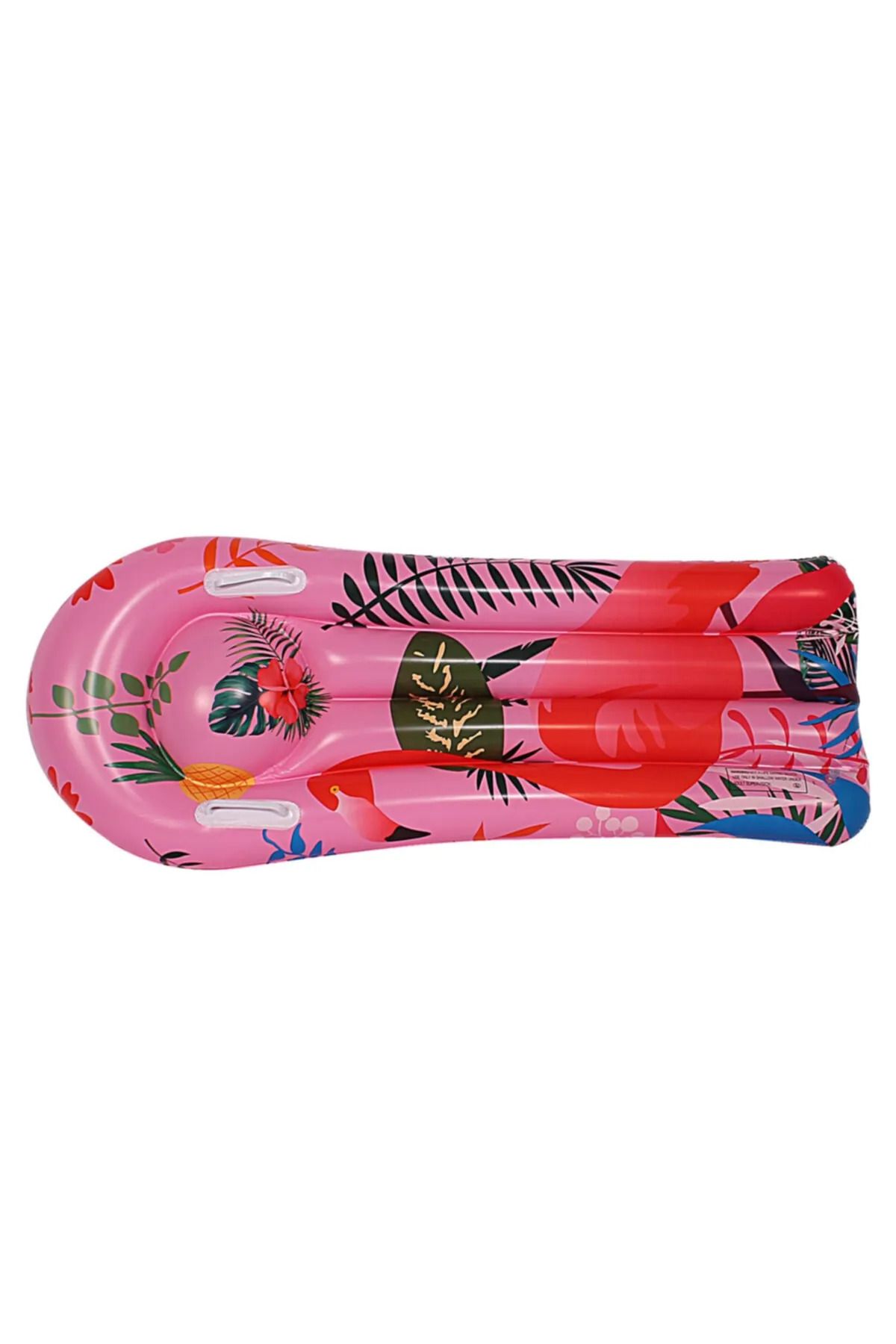 buradanaldım Pembe Renk, Çocuk Deniz, Havuz Surf Yatağı 110x45 Cm Flamingo Desenli