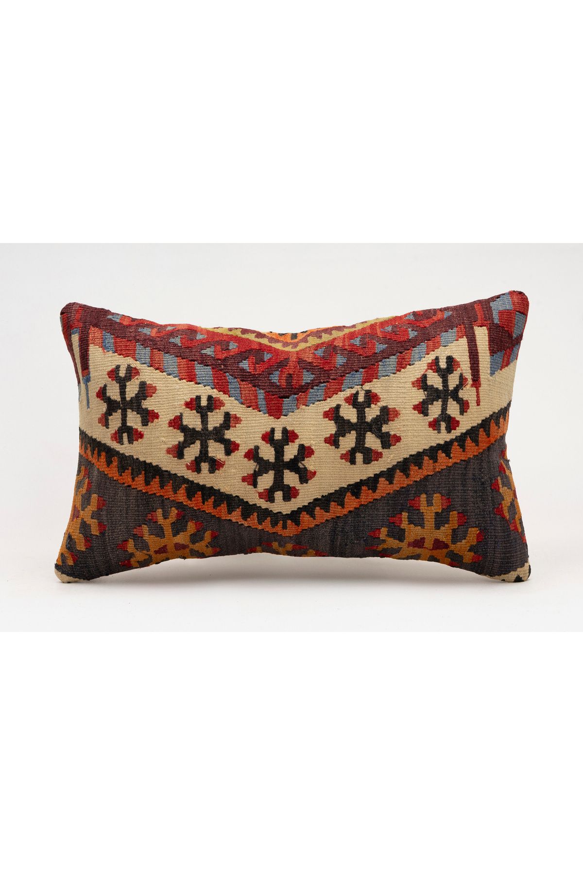 Kilim Whole Sale El Yapımı Kilim'den Yapılmış Vintage Kırlent Kılıfı, Yün, 30x50 Cm