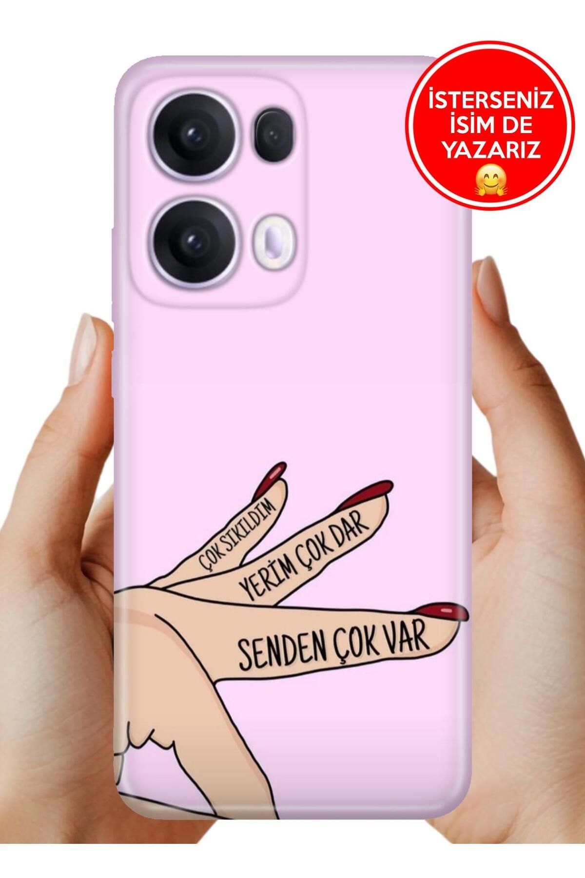 OPPO Reno 13 Pro Kılıf Oppo Reno 13 Pro Rubber Esnek Silikon Tam Koruma Senden Çok Var