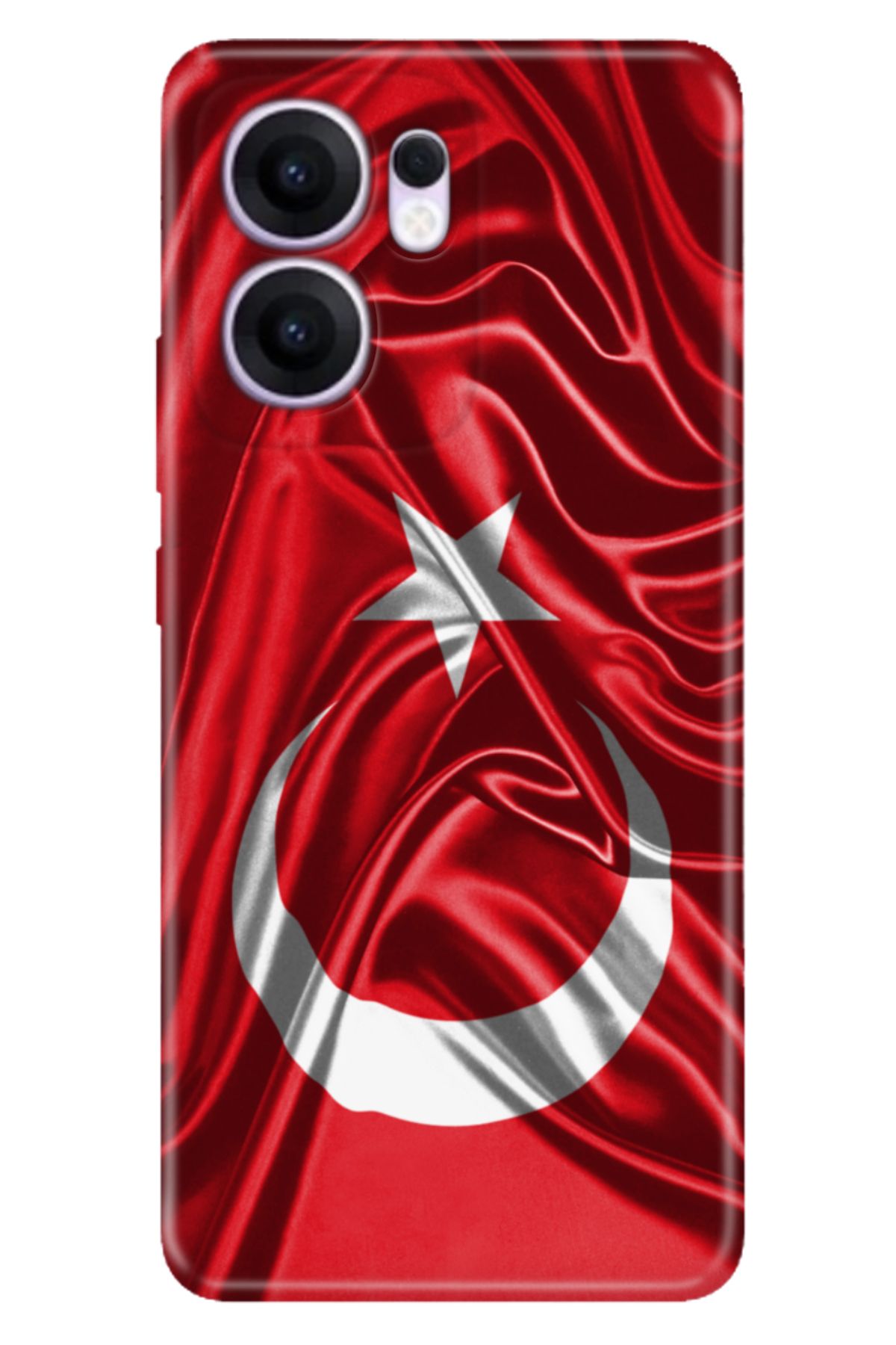 OPPO Reno 13F 5G Kılıf Renkli Silikon Baskılı TPU Şanlı Türk