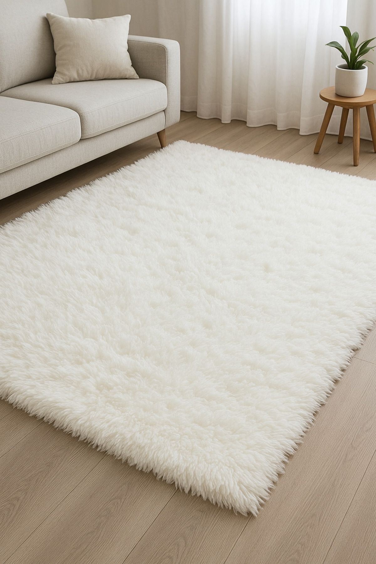 Carpetella Yumuşak Peluş Halı Kaymaz Tabanlı