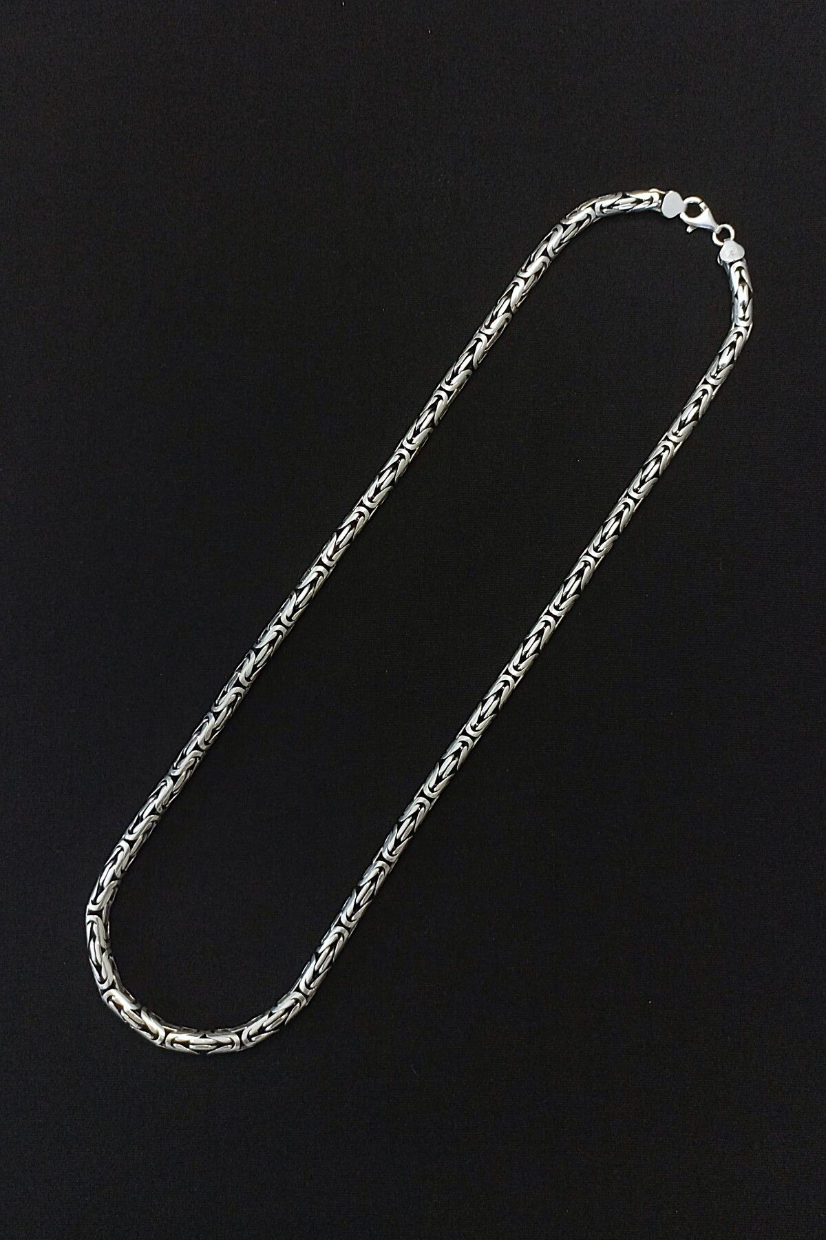 ANDA 925 Ayar Gümüş Kral Kolye 7 mm 70 cm 138 gram