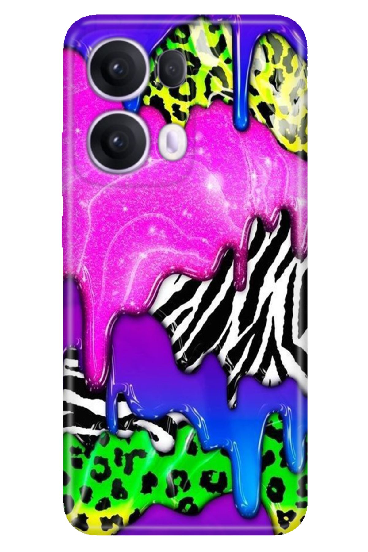 OPPO Reno 13 Pro Oppo Kılıf Tema Art Desenli Baskılı Silikon Tikky
