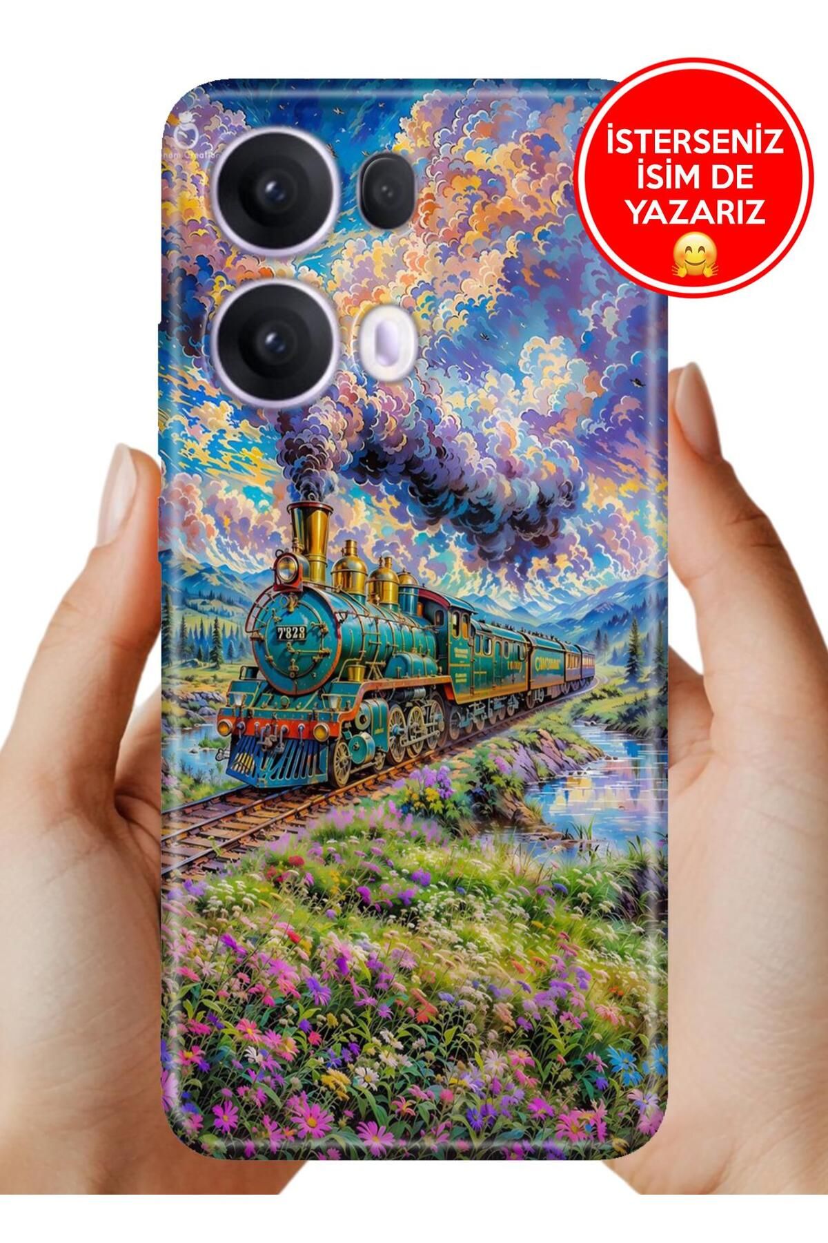 OPPO Reno 13 Pro Kılıf Oppo Reno 13 Pro Ergonomik Resimli Desenli Silikon Çuf Çuf