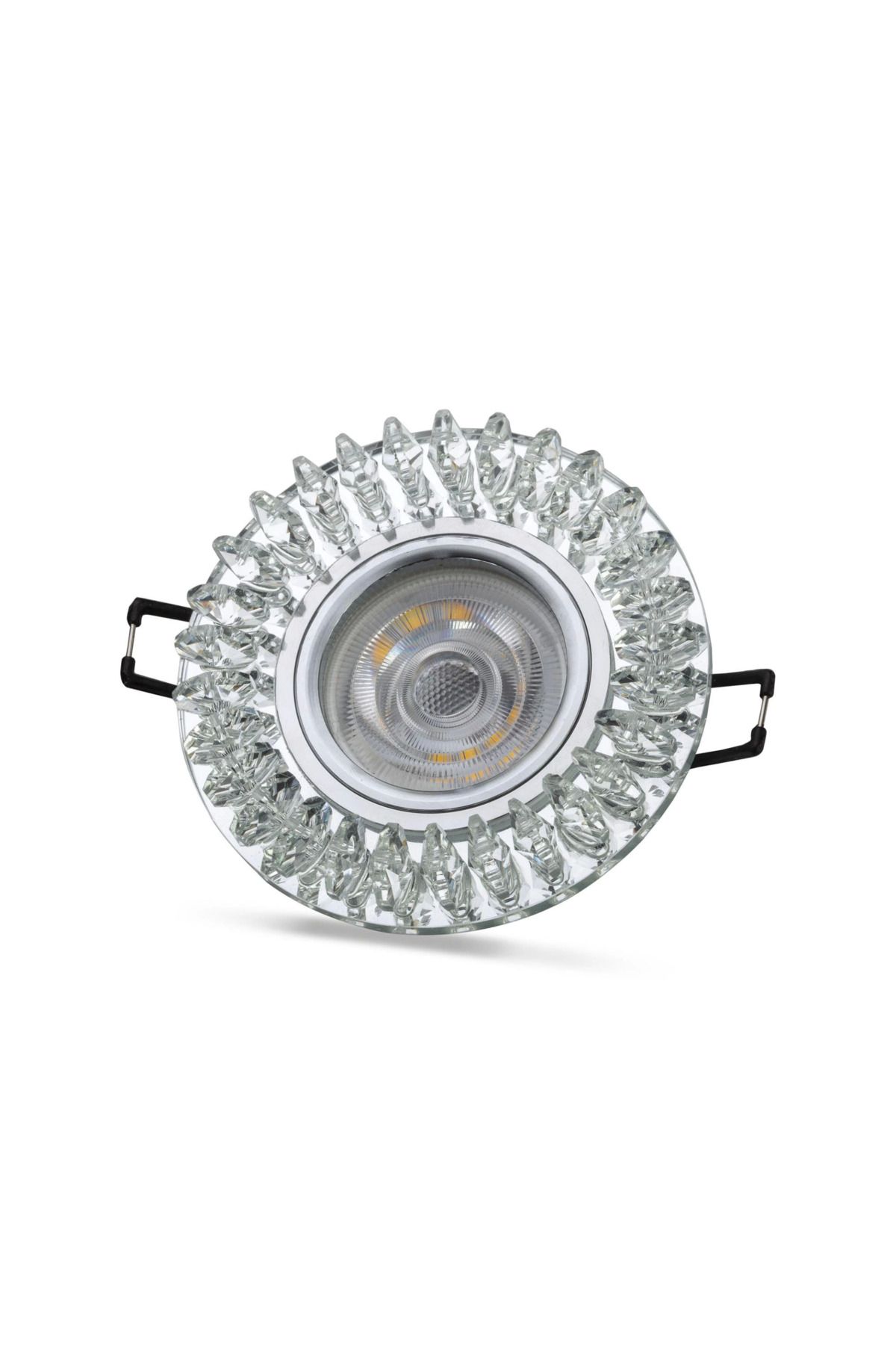 Heez NOAS YL65 1727 Troya Led Çerçeveli 4000K Kristal Cam Spot Kasa - Priz ve Anahtar İçin Uyumlu Çerçeve