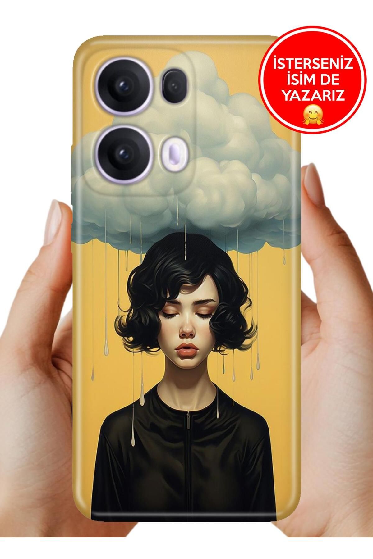 OPPO Reno 13 Pro Kılıf Oppo Reno 13 Pro Yerli Üretim Desenli Kapak Yalnız Başına
