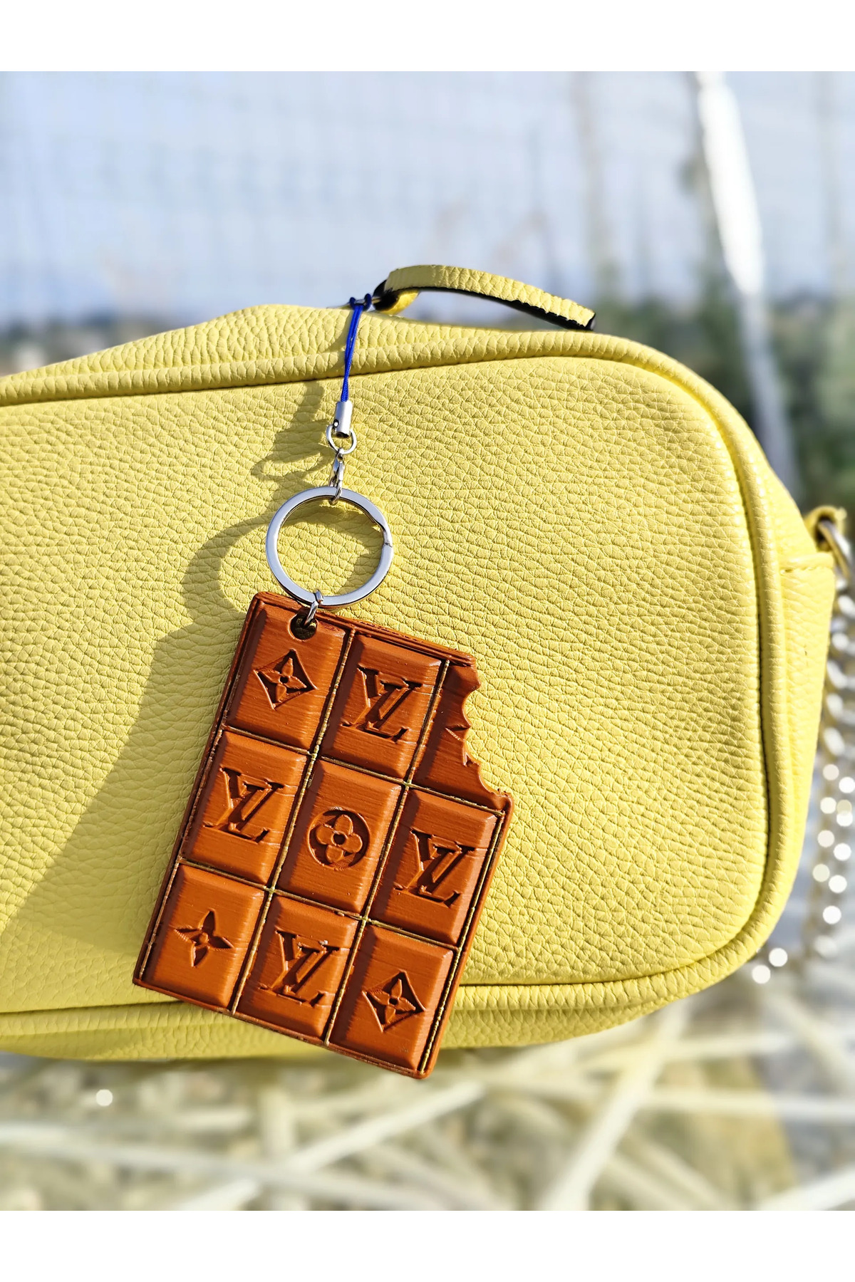 Portachiavi al cioccolato - Portachiavi dal design al cioccolato | Carino e durevole 10 cm