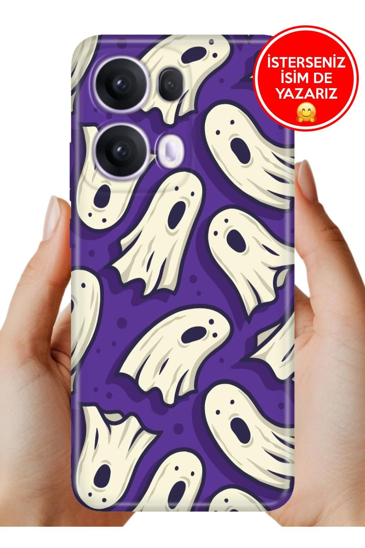 OPPO Reno 13 Pro Kılıf Oppo Reno 13 Pro Lüks Desenli Silikon Cover Case Ghostt