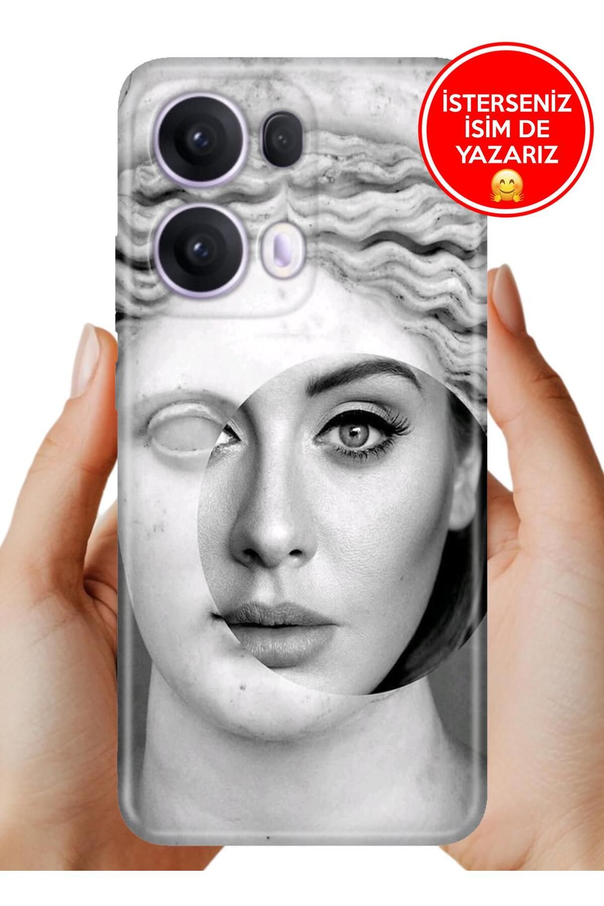 OPPO Reno 13 Pro Kılıf Oppo Reno 13 Pro A Kalite Baskılı Art Silikon Paint Adele