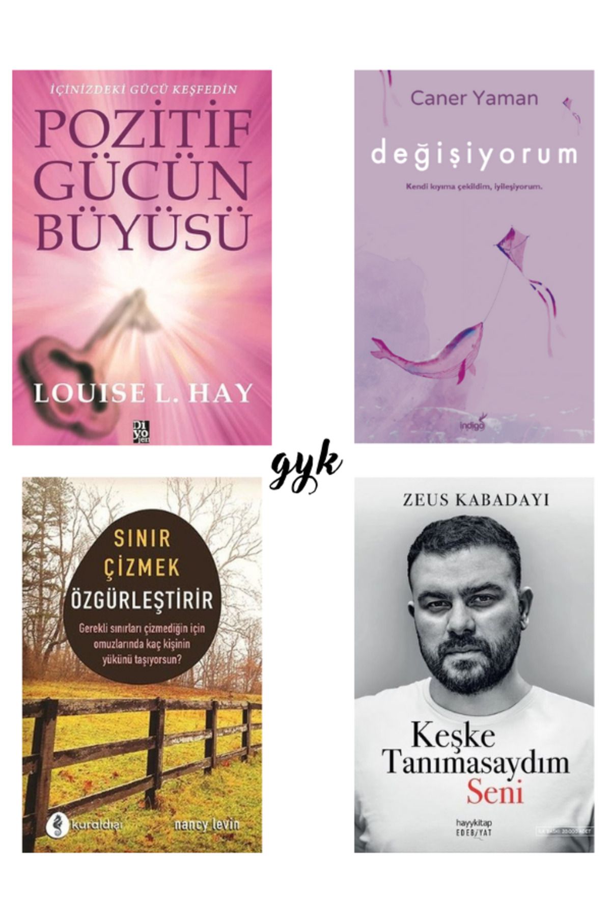 Diyojen Yayıncılık Pozitif Gücün Büyüsü - Değişiyorum - Sınır Çizmek Özgürleştirir Keşke Tanımasaydım Seni 4'lü SET