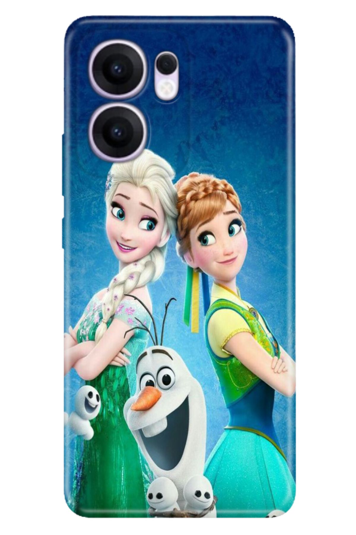 OPPO Reno 13F 5G Kılıf Tema Trendy Silikon Baskılı Elsa Anna Olaf