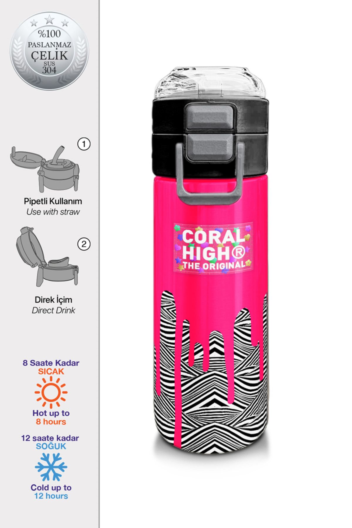 Yaygan 31878 Coral Hıgh Çelik Termos(500Ml)