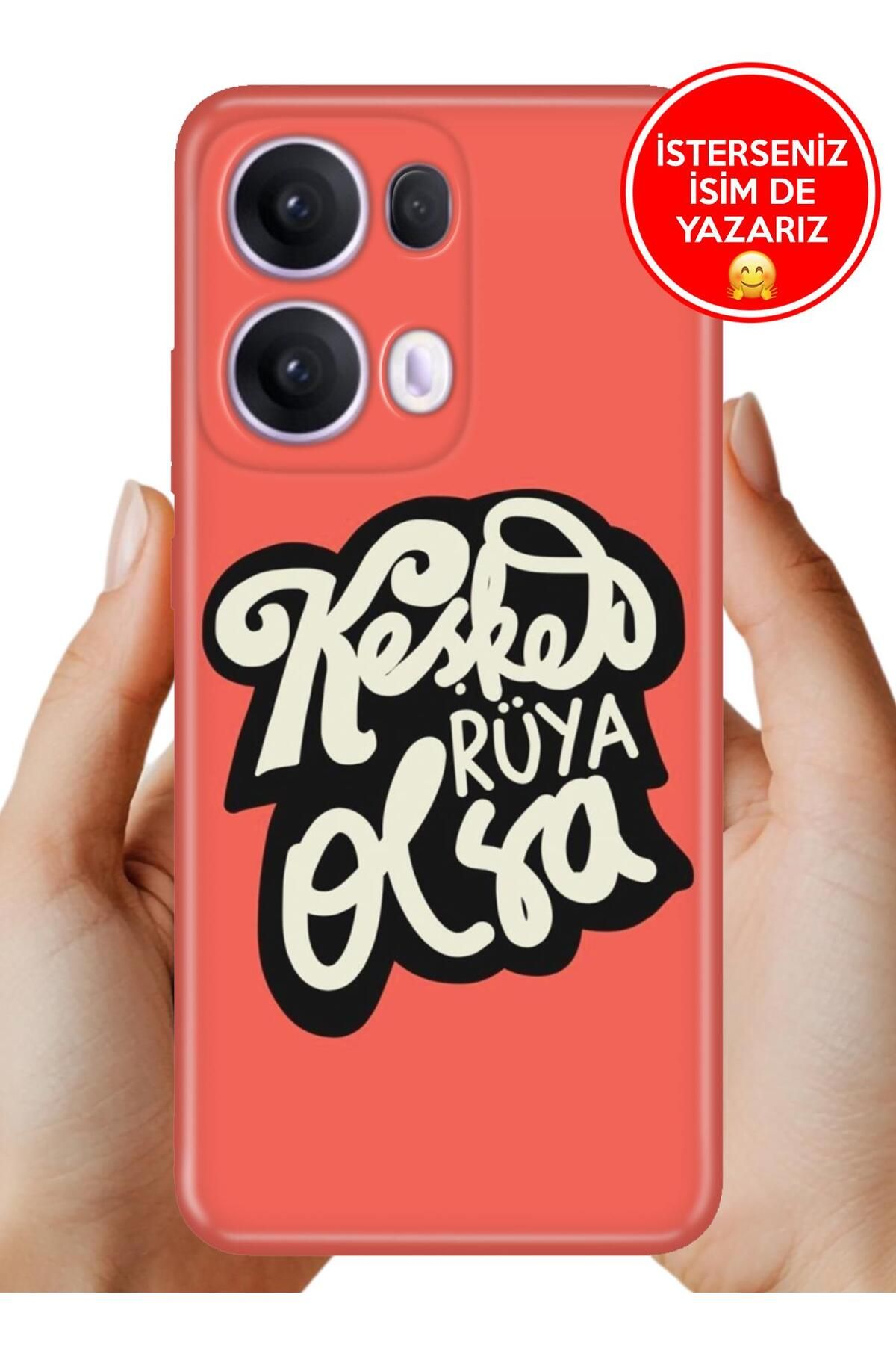 OPPO Reno 13 Pro Kılıf Oppo Reno 13 Pro A Kalite Baskılı Art Silikon Keşke Rüya Olsa