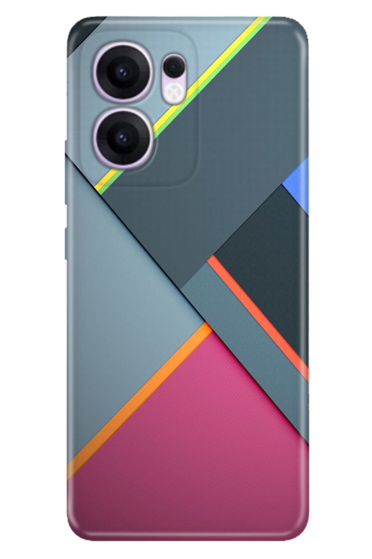 OPPO Reno 13F 5G Kılıf Renkli Silikon Baskılı TPU 6D Renkler