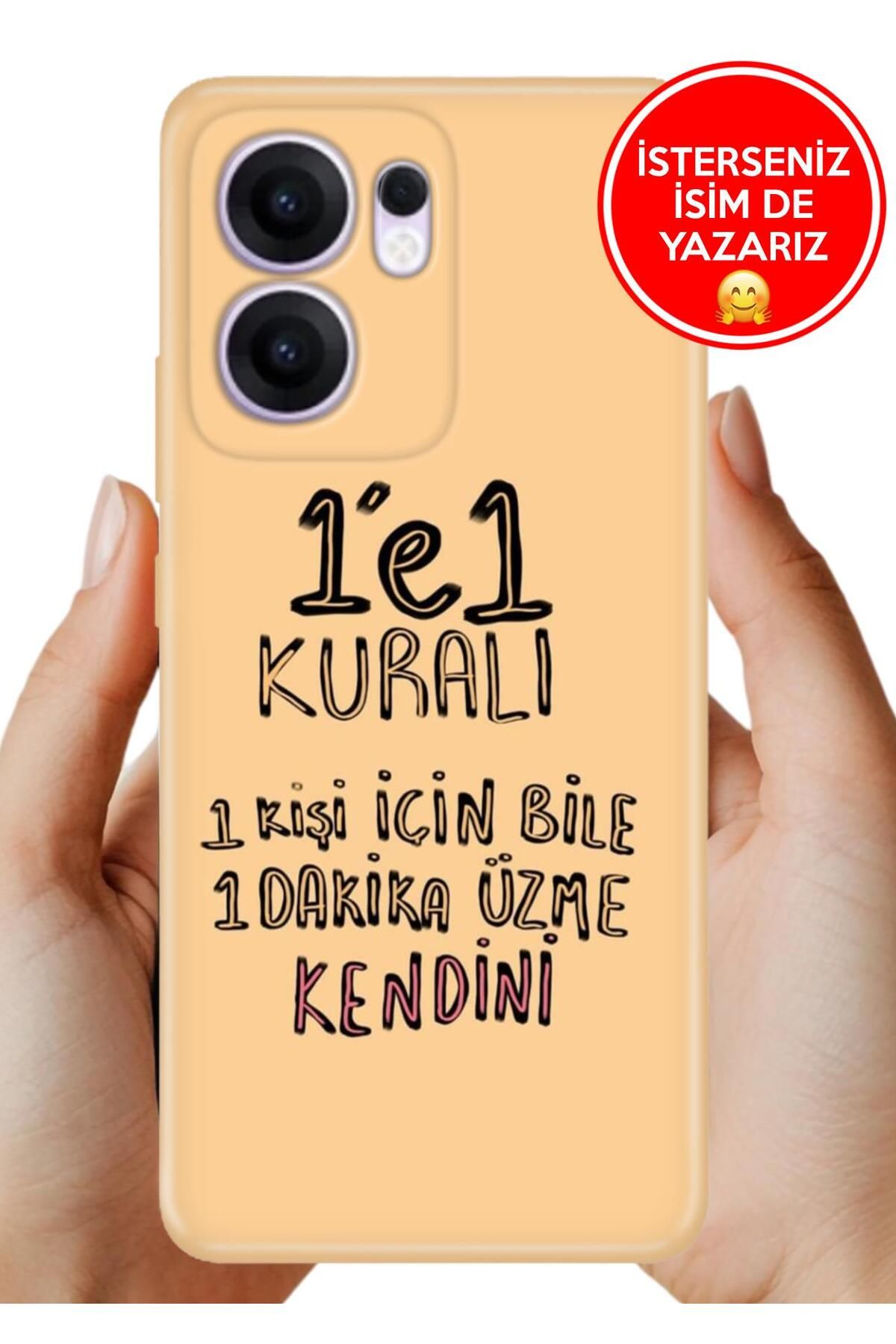 OPPO Reno 13F 5g Kılıf Oppo Reno 13F A Kalite Baskılı Art Silikon 1e1 Kuralı