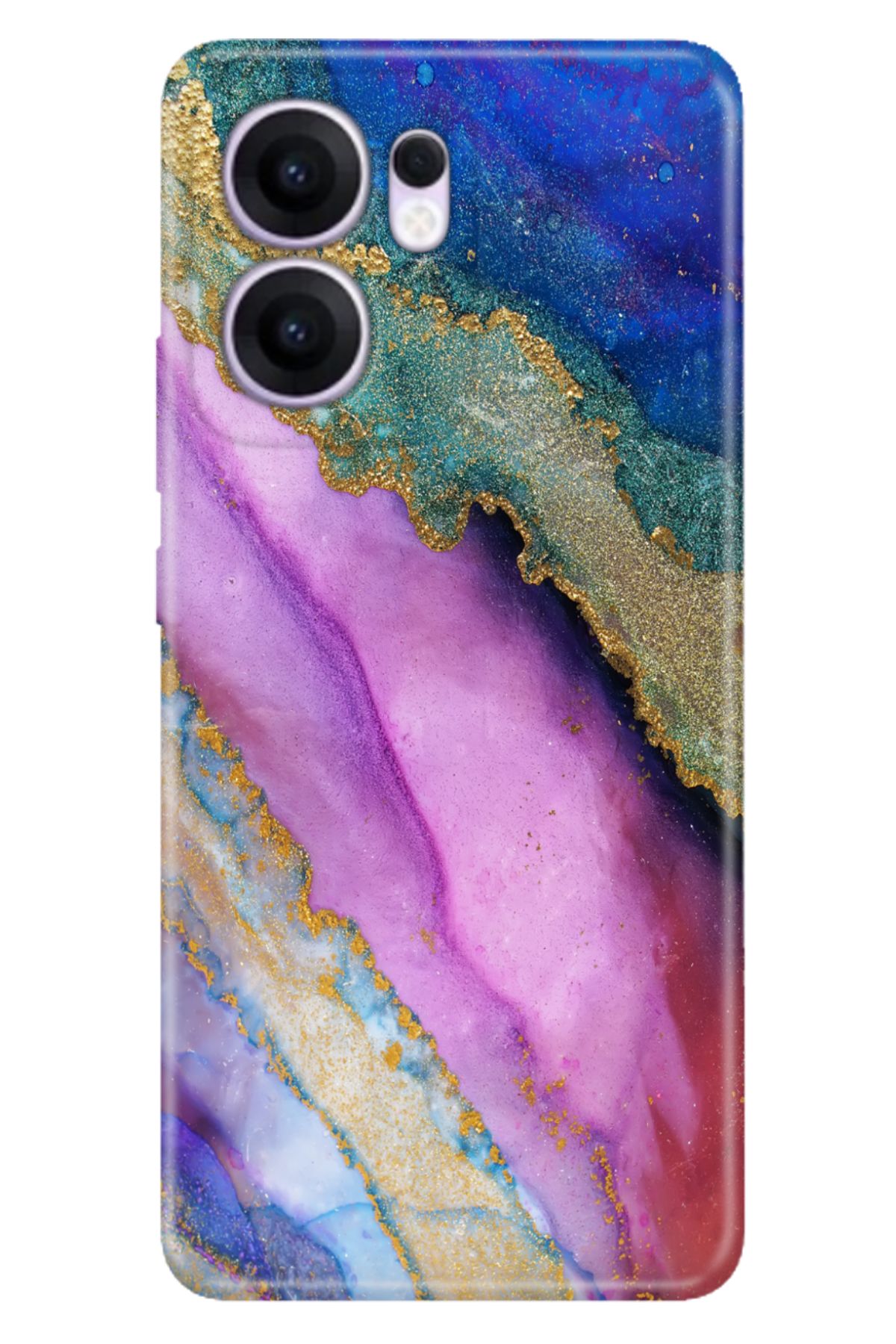 OPPO Reno 13F 5G Kılıf Renkli Silikon Baskılı TPU SohoMermer