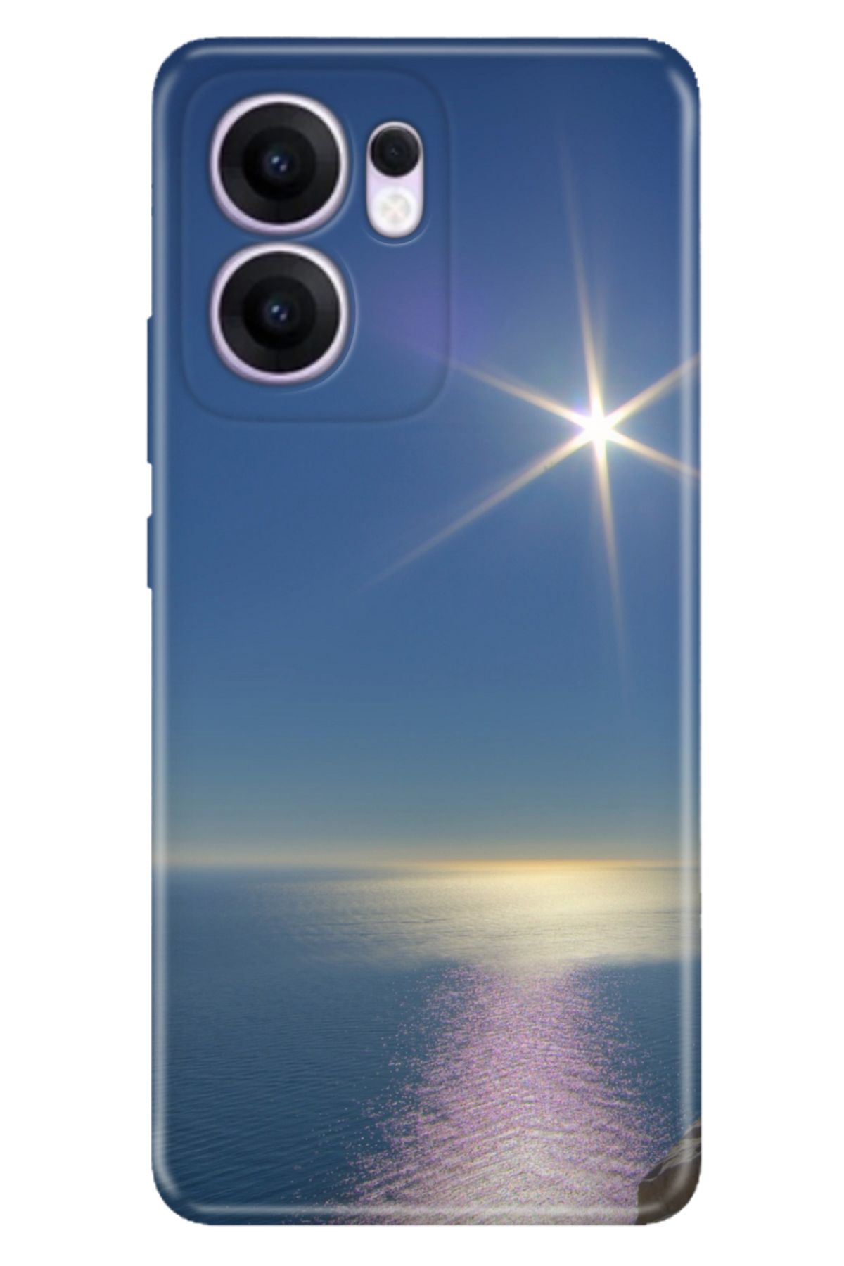 OPPO Reno 13F 5G Kılıf Renkli Silikon Baskılı TPU Sakin Deniz