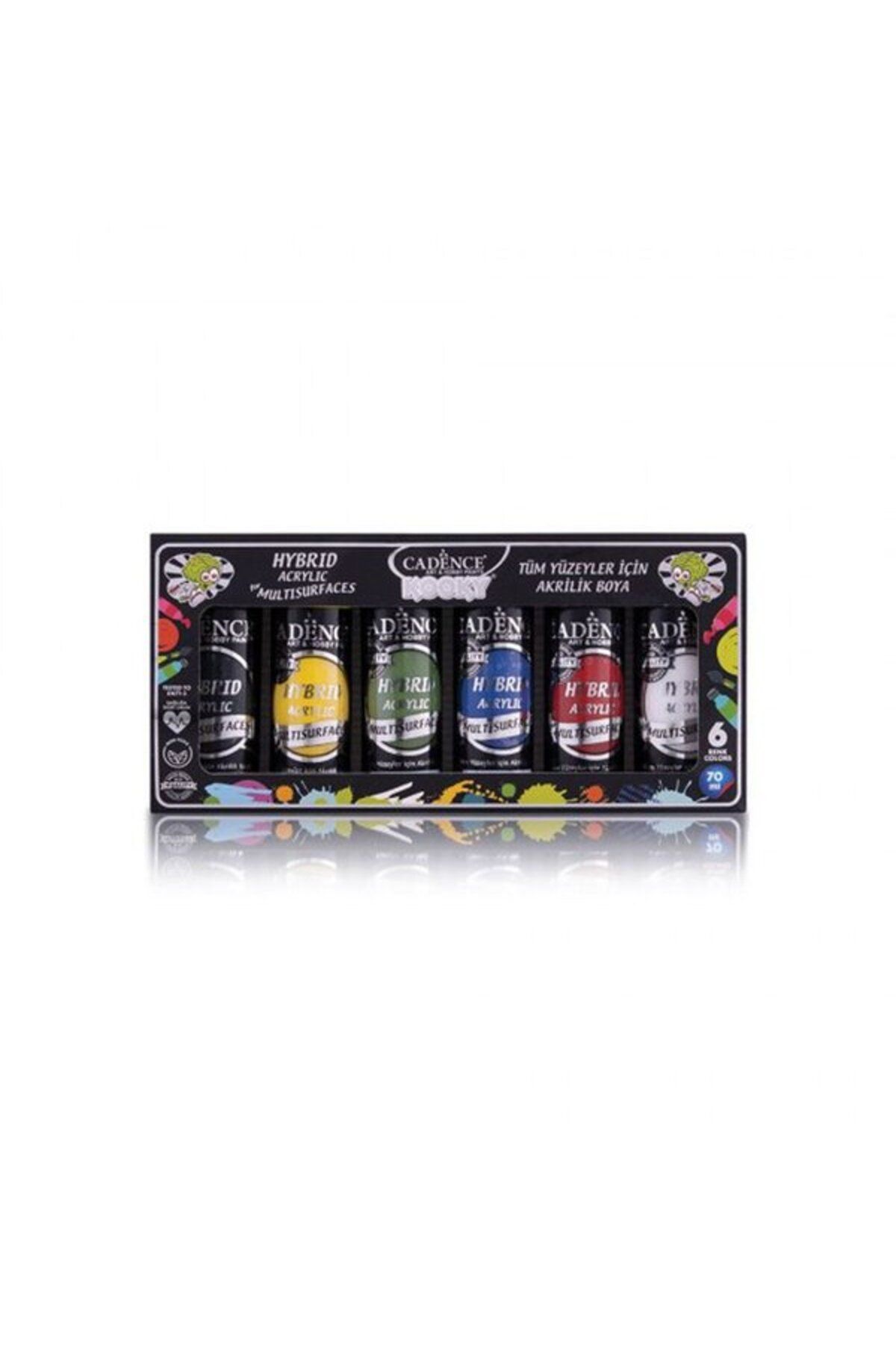 Cadence KOOKY HYBRID AKRİLİK BOYA SET 1 6X70ML