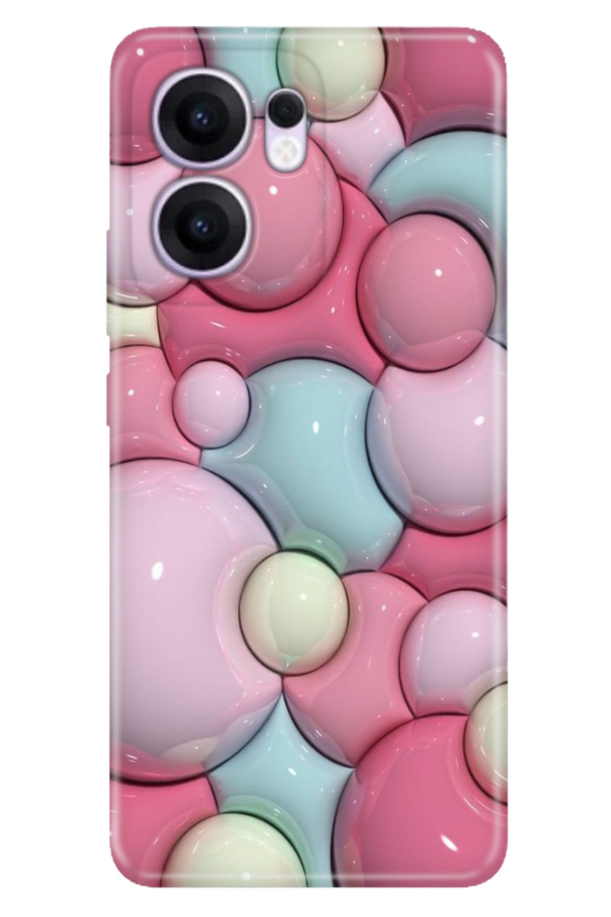 OPPO Reno 13F 5G Kılıf Tema Trendy Silikon Baskılı Baloncuk