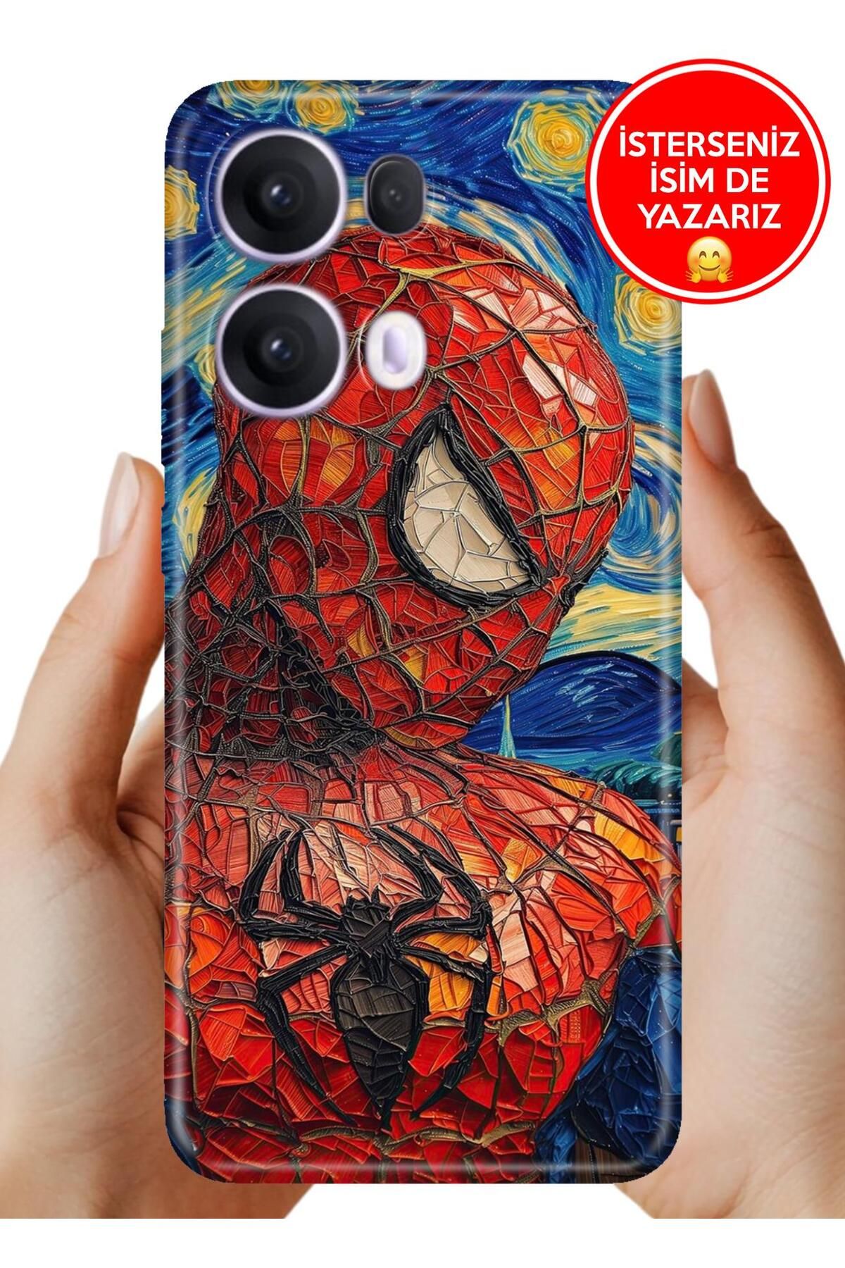 OPPO Reno 13 Pro Kılıf Oppo Reno 13 Pro Rubber Esnek Silikon Tam Koruma Spider777