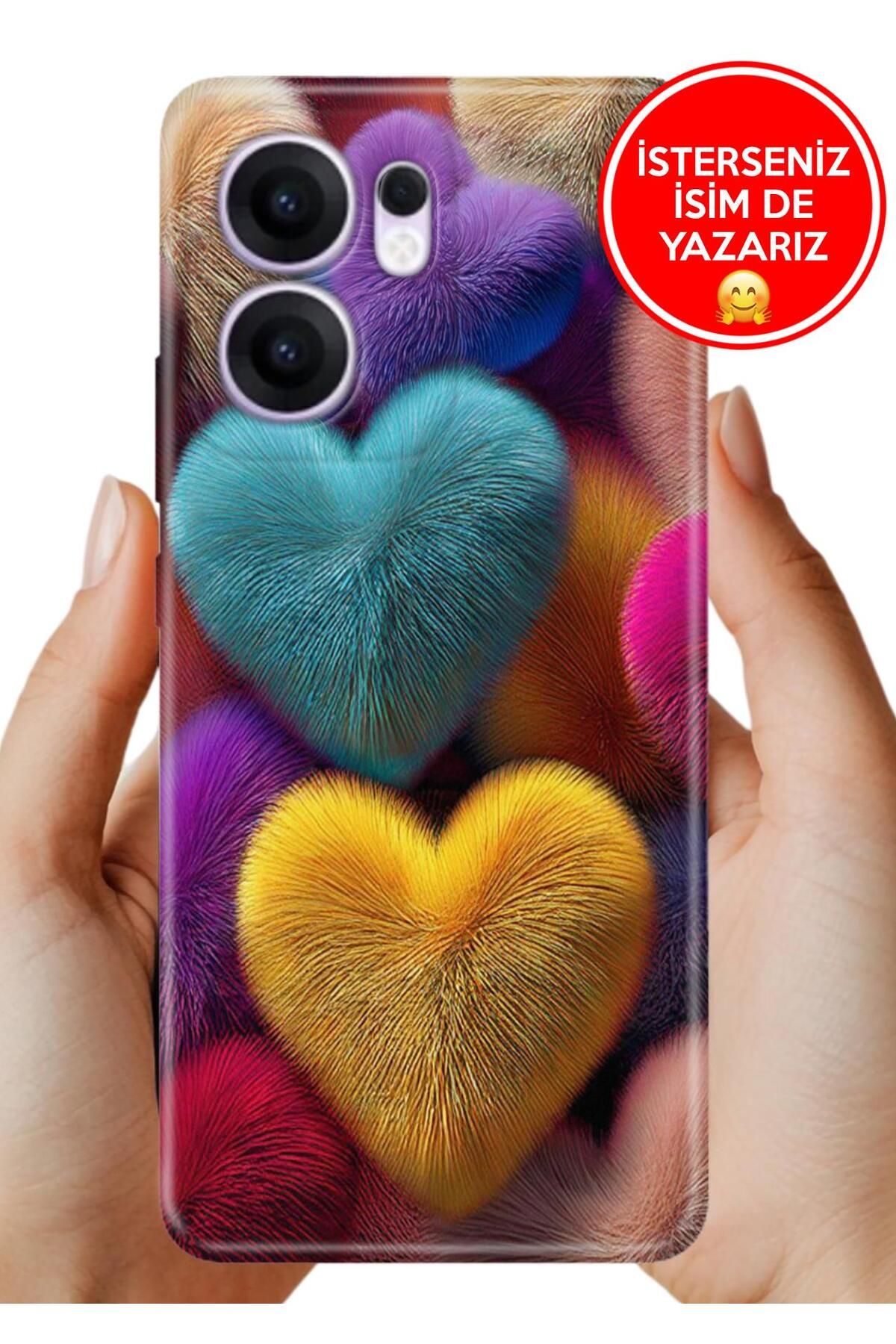 OPPO Reno 13F 5g Kılıf Oppo Reno 13F Lüks Desenli Silikon Cover Case Fluffy