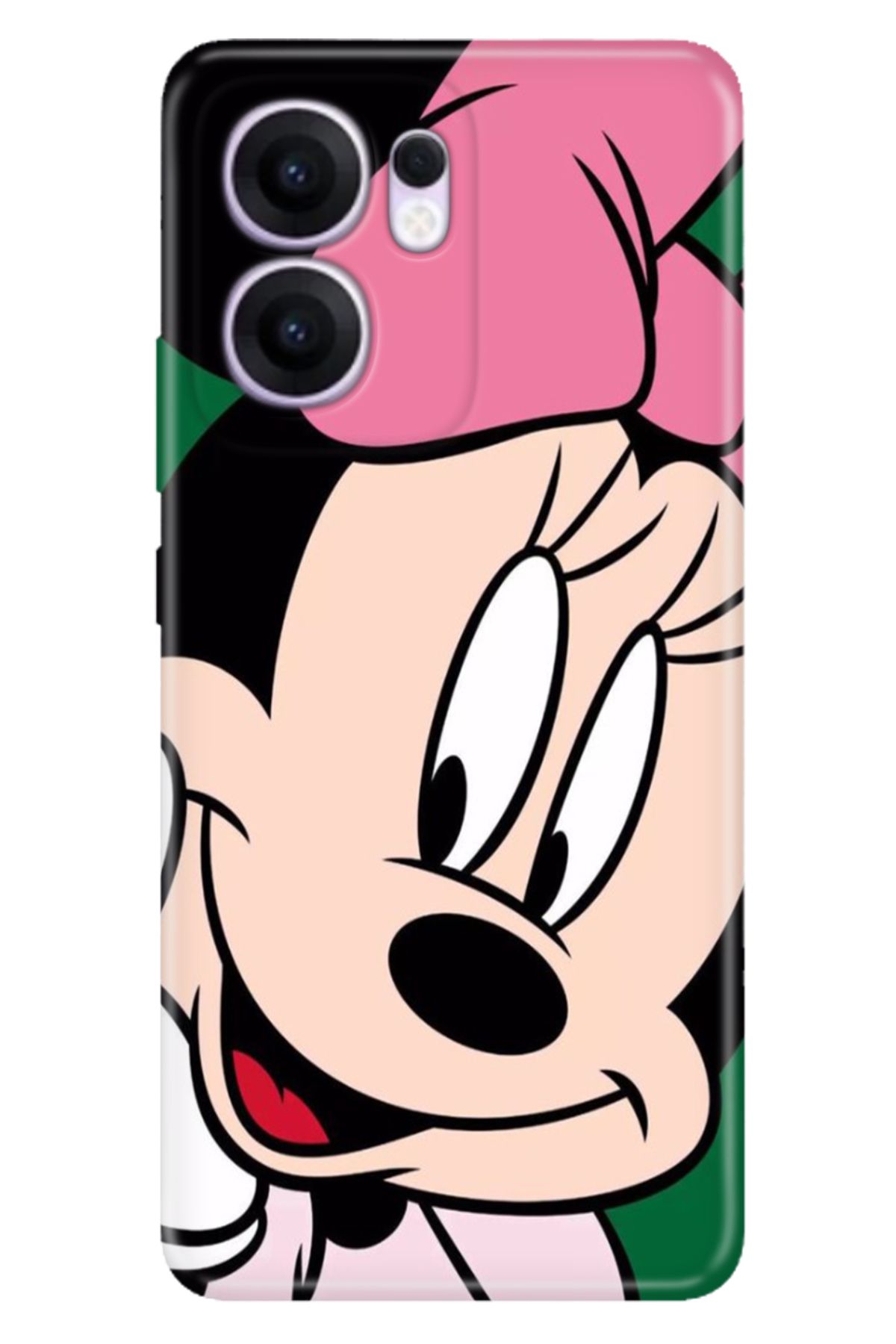OPPO Reno 13F 5G Kılıf Tema Art Desenli Baskılı Silikon Minnie Smile