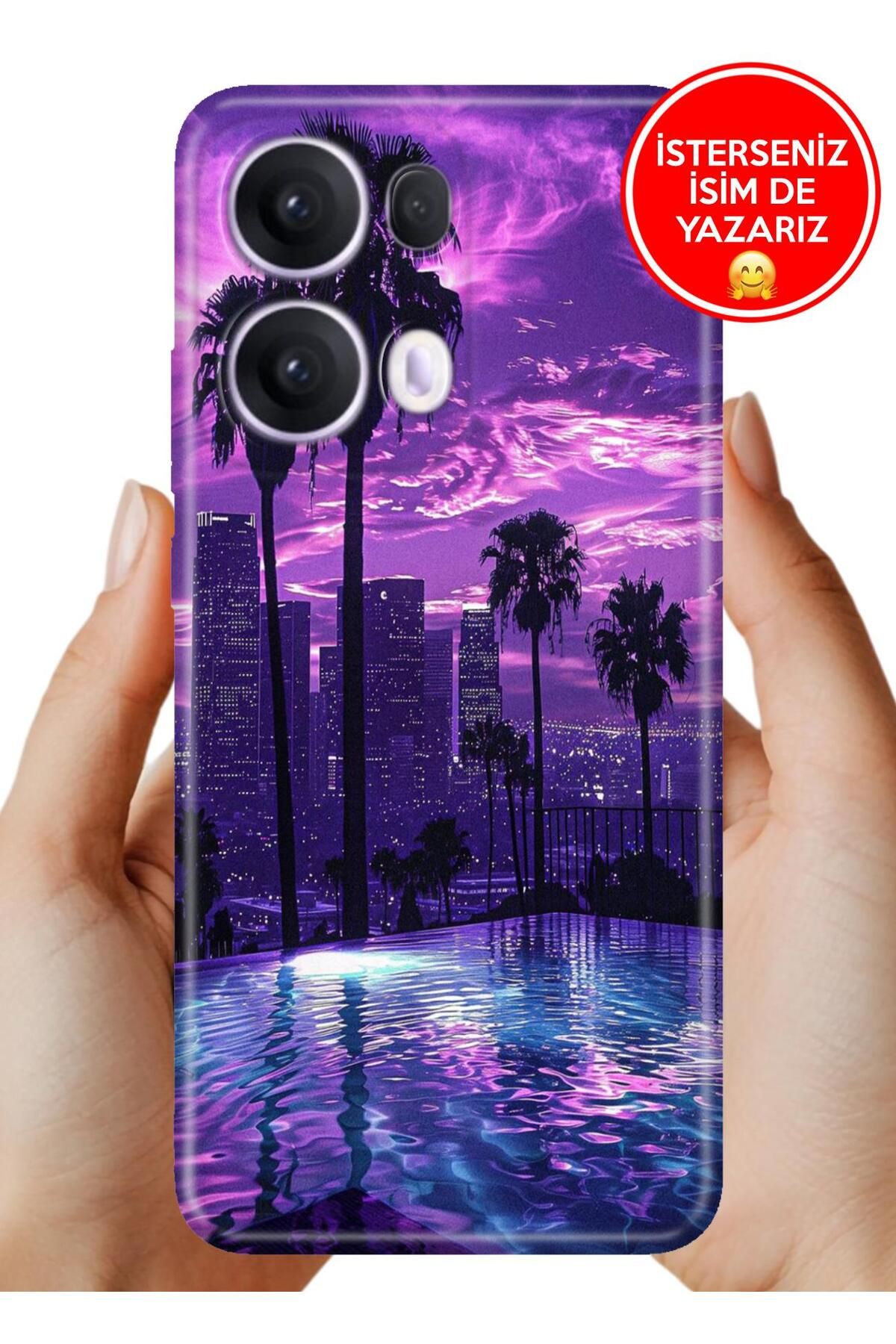 OPPO Reno 13 Pro Kılıf Oppo Reno 13 Pro A Kalite Baskılı Art Silikon LandScape