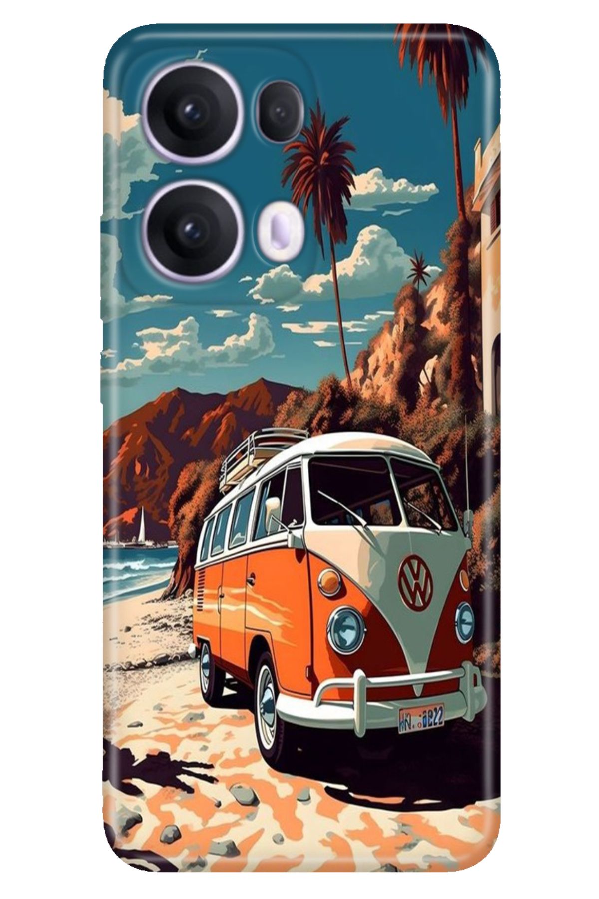 OPPO Reno 13 Pro Oppo Kılıf Tema Art Desenli Baskılı Silikon Tatil Zamanı