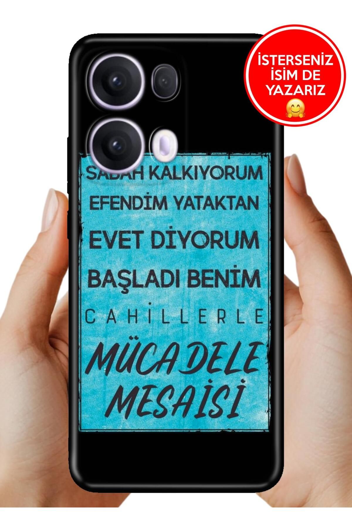 OPPO Reno 13 Pro Kılıf Oppo Reno 13 Pro A Kalite Baskılı Art Silikon Mücadele