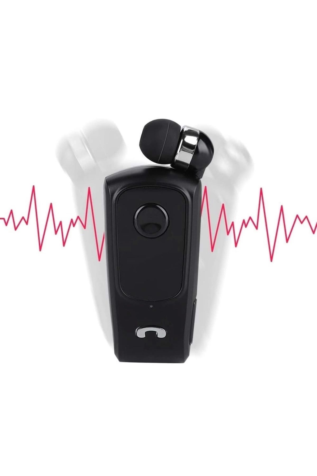 KAKTÜS JACK Telefon Bağlantılı Makaralı  Uyumlu Kulaklıklı Bluetooth Kulaklık Siyah