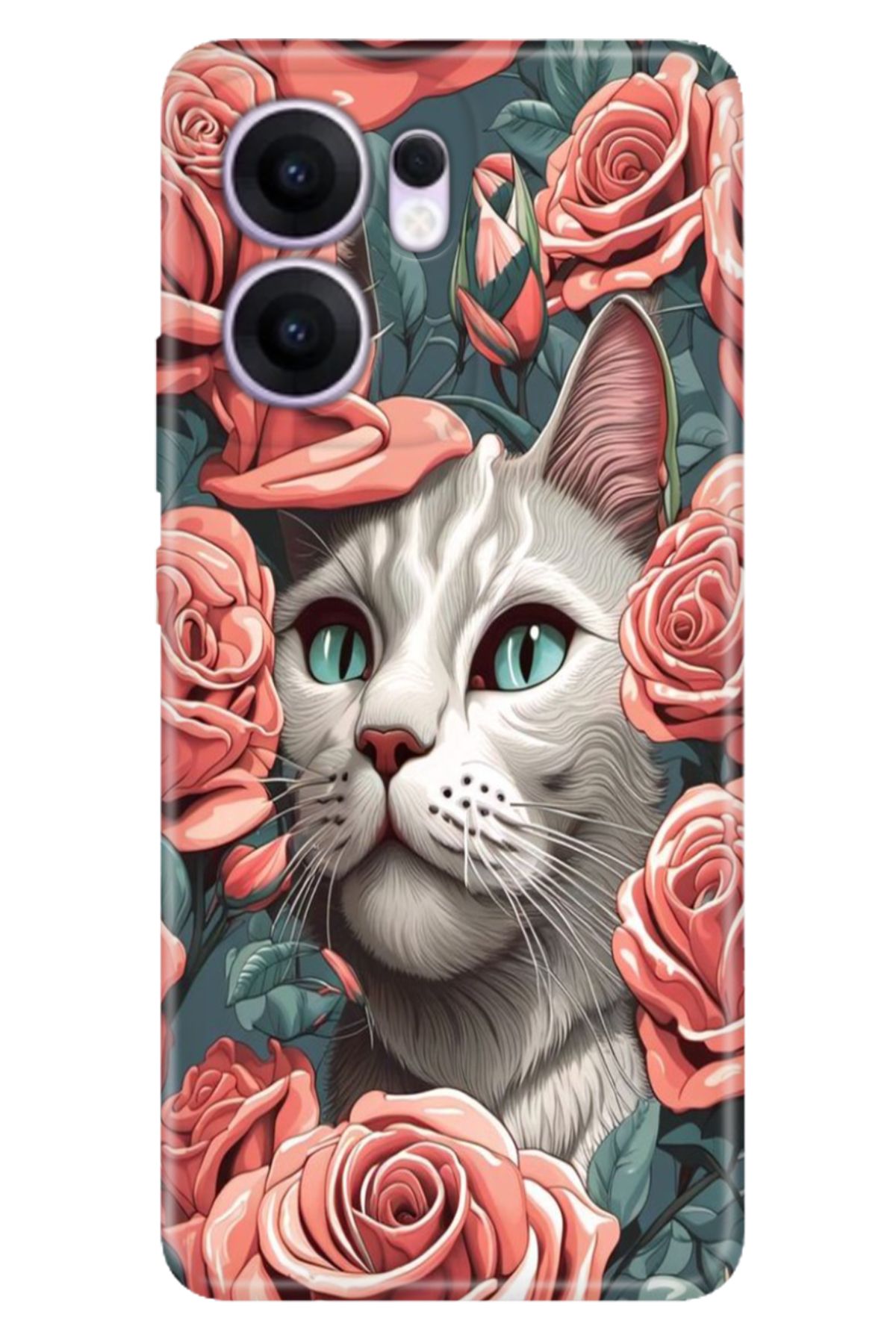 OPPO Reno 13F 5G Kılıf Tema Trendy Silikon Baskılı Canım Kedim