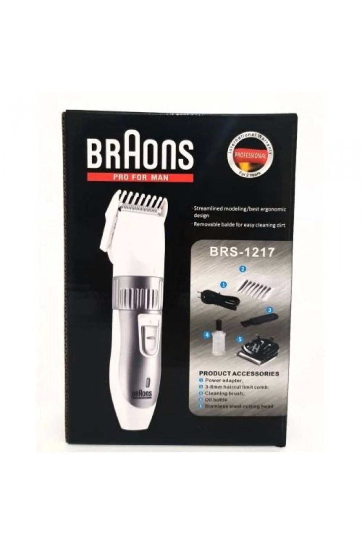 Heez Braons Şarj Edilebilir Kablosuz Tıraş Makinesi Brs-1217
