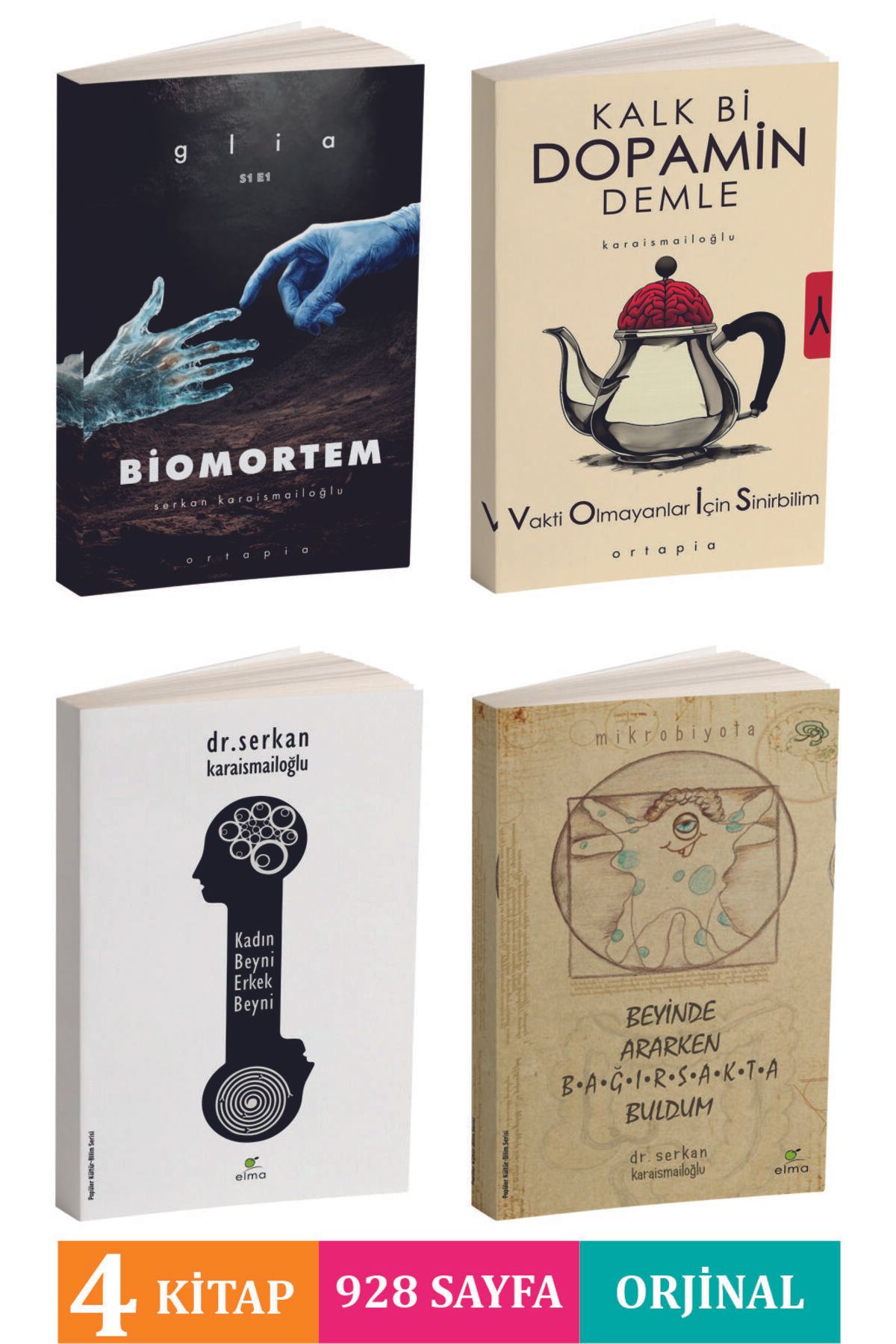 Buğday Kitap Serkan Karaismailoglu Kalk Bi Dopamin Demle-Kadın Beyni Erkek Beyni-Biomortem-Beyinde Ararken