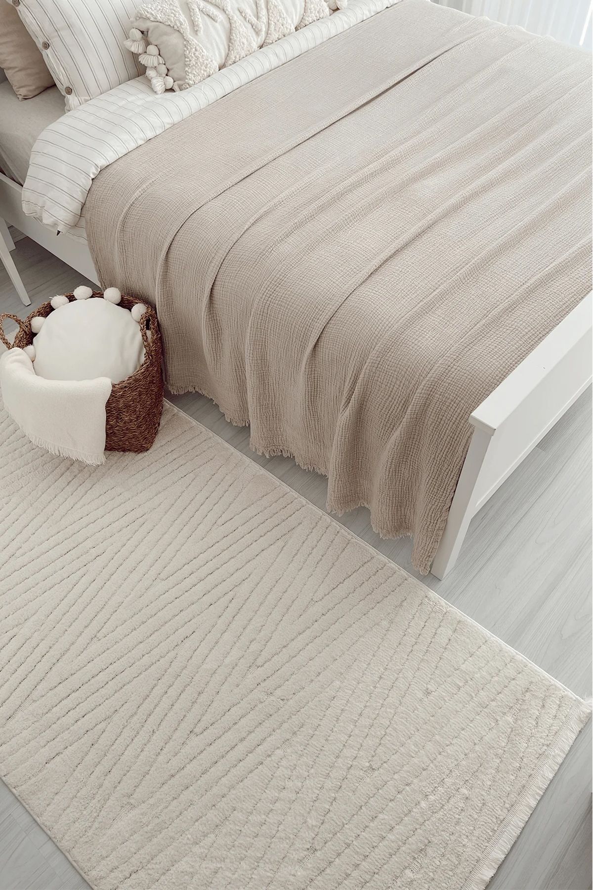 Has Halı Ravelle 3105 Krem - Salon, Koridor (Yolluk), Mutfak, Antre, Yatak ve Oturma Odası Halısı