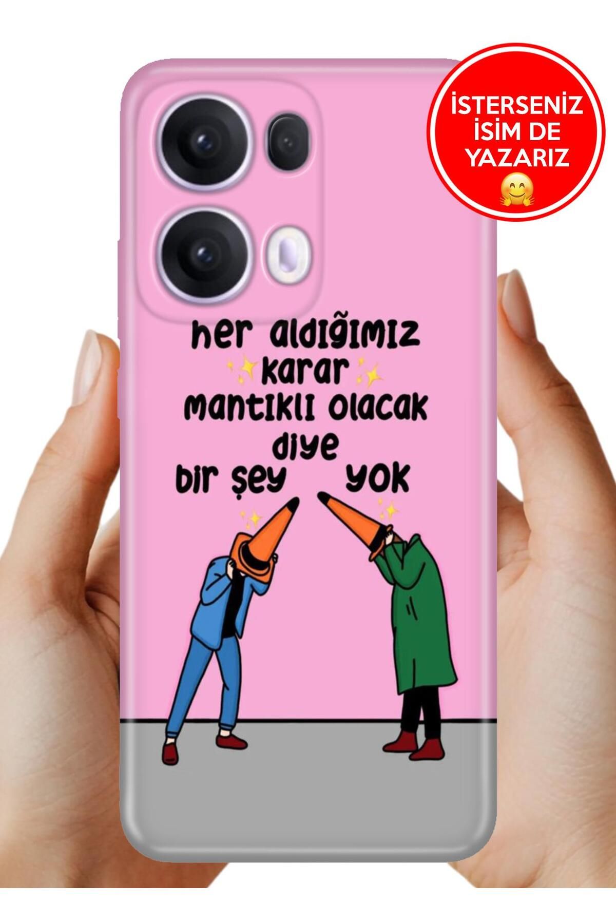 OPPO Reno 13 Pro Kılıf Oppo Reno 13 Pro A Kalite Baskılı Art Silikon Mantıklı Karar