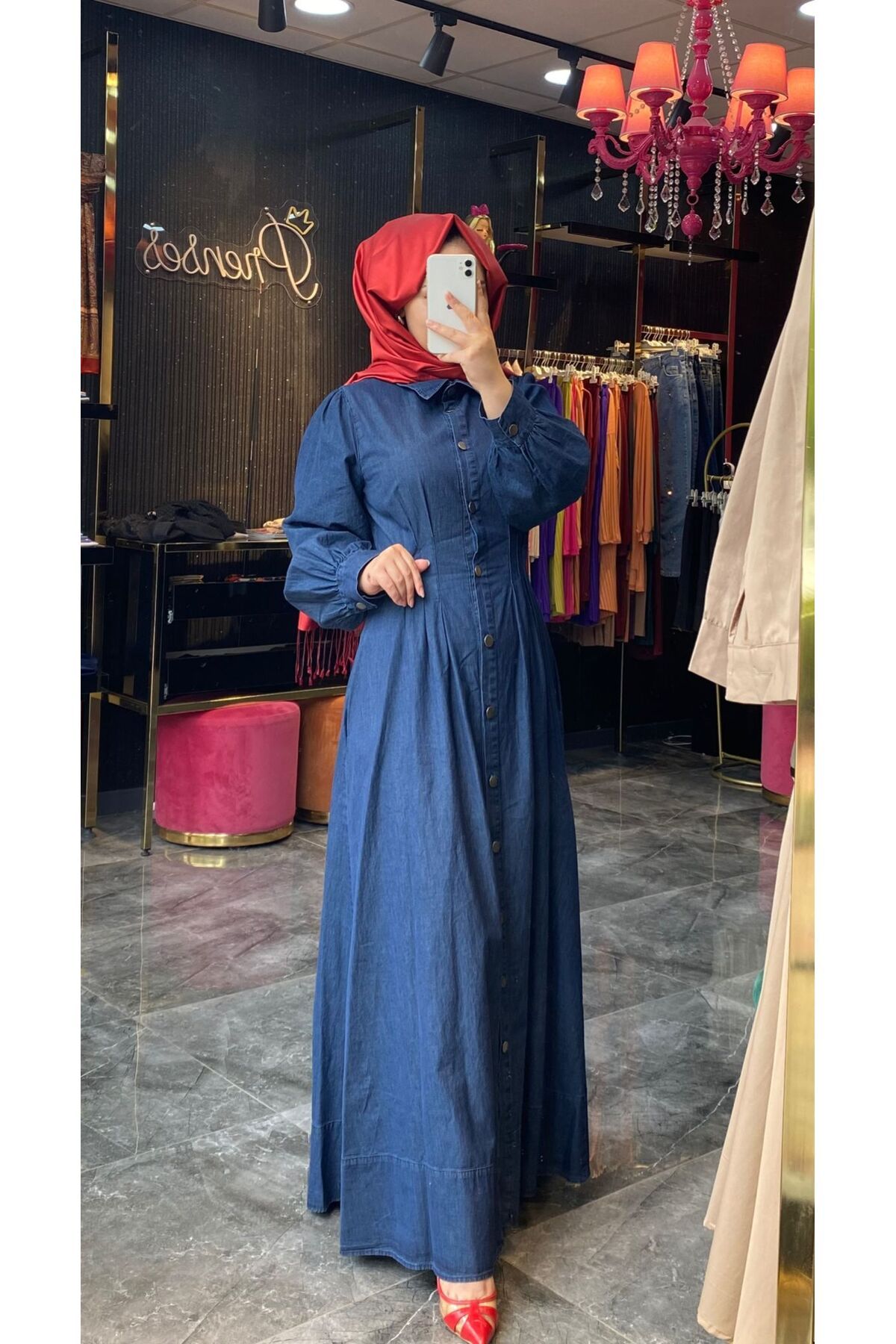 PRENSES ŞAL BELDEN OTURTMALI KOT ELBİSE