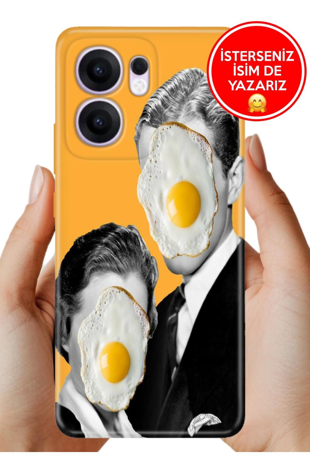 OPPO Reno 13F 5g Kılıf Oppo Reno 13F A Kalite Baskılı Art Silikon Egg Portre