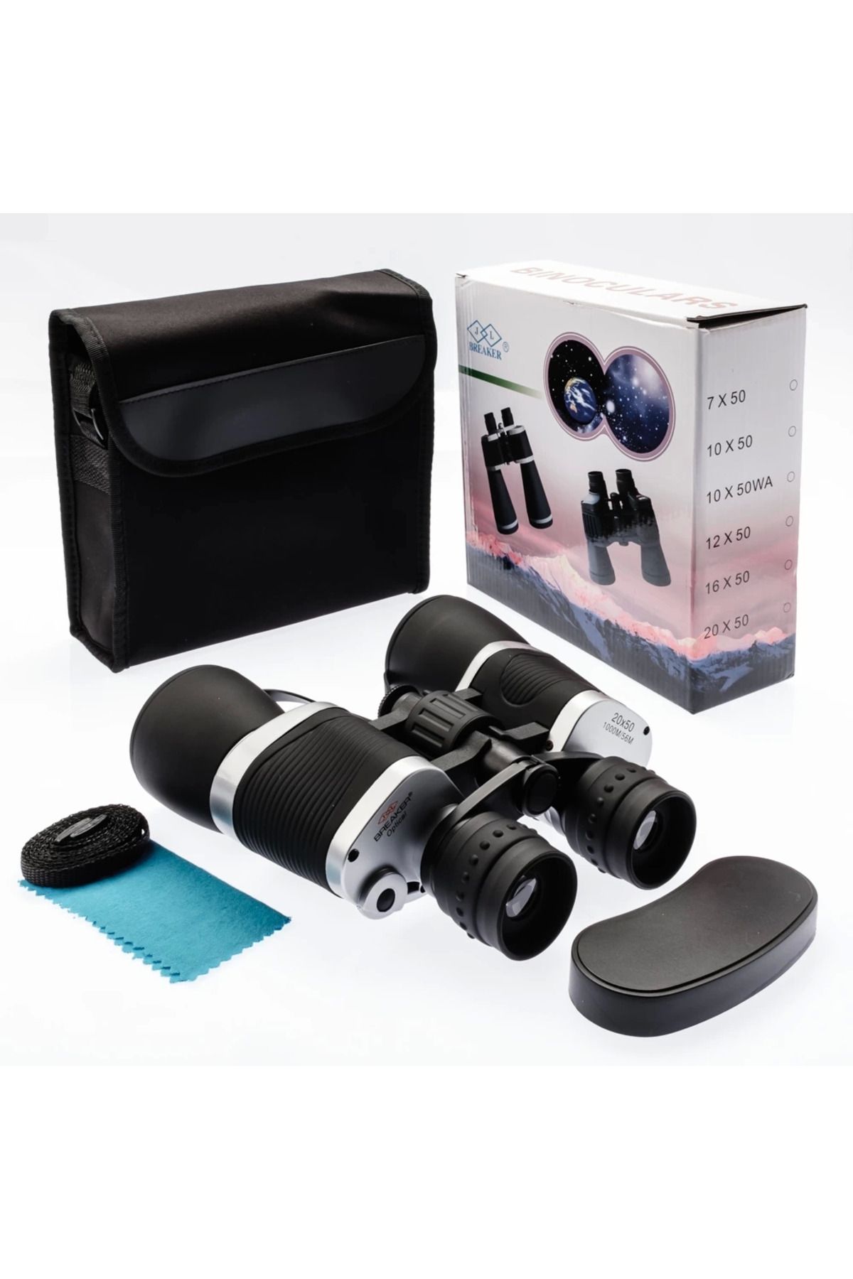 MT29 GİYİM 20×50 Güneş Filtreli Profesyonel El Dürbünü 1000m/56m – Mavi